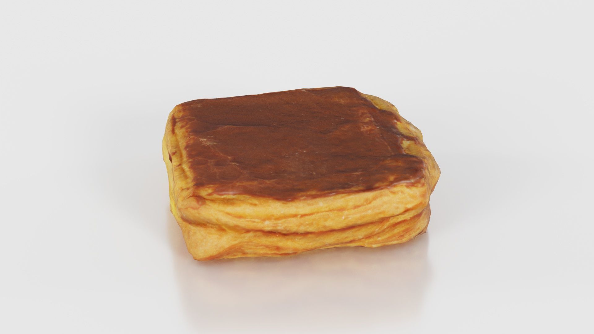 Chocolate Pudding Creme Low-poly 3D model_26