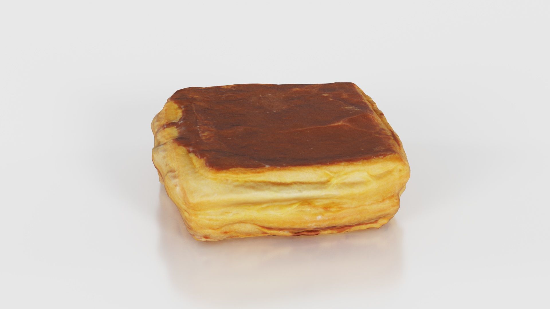 Chocolate Pudding Creme Low-poly 3D model_20