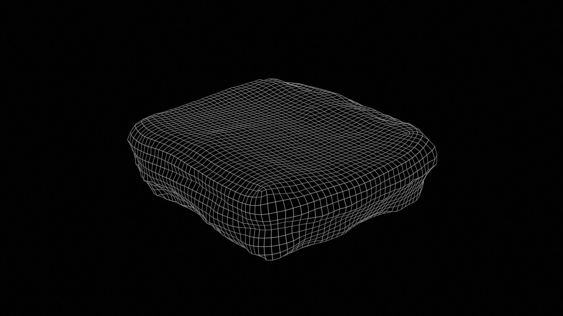 Chocolate Pudding Creme Low-poly 3D model_11