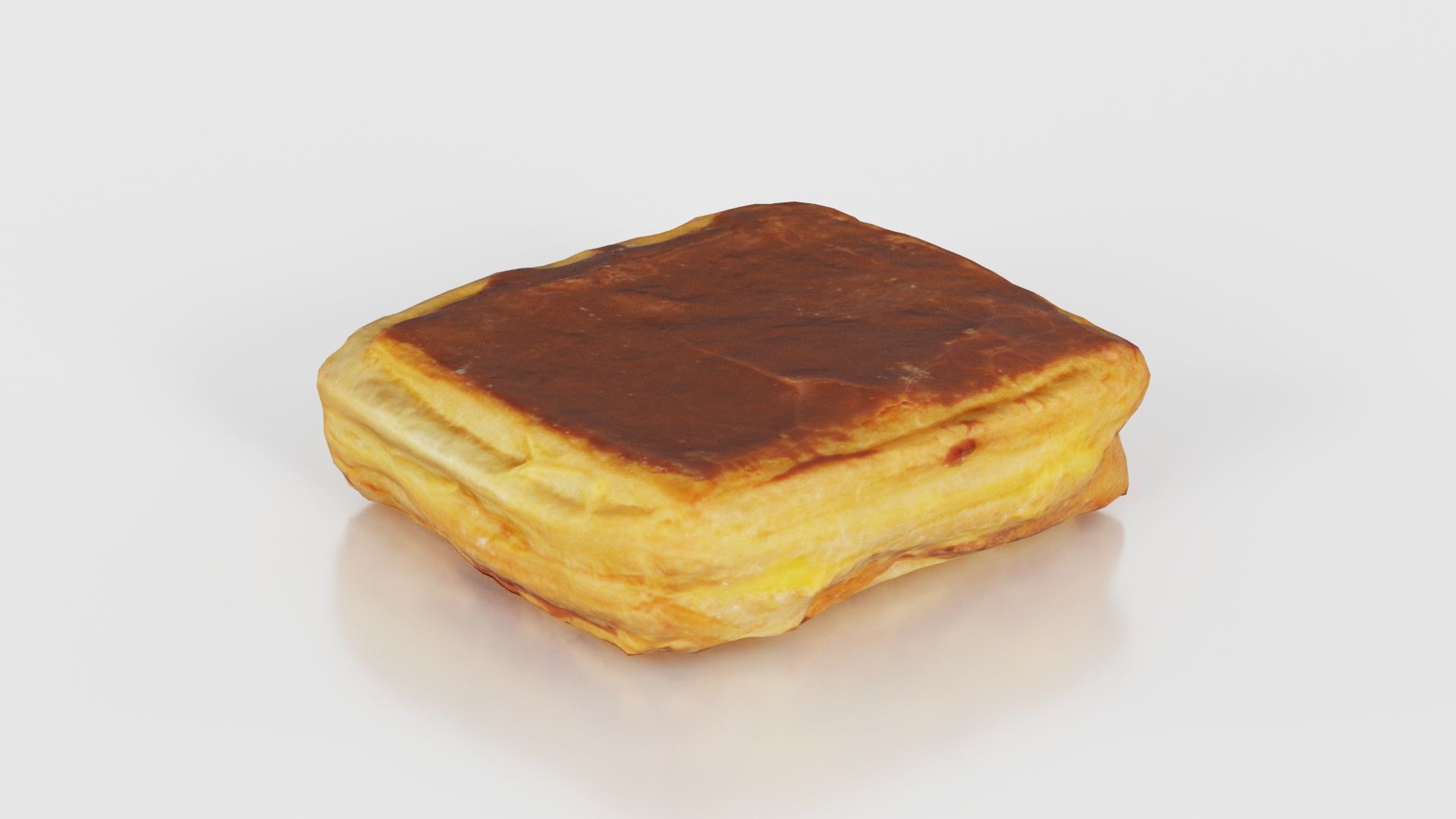 Chocolate Pudding Creme Low-poly 3D model_18