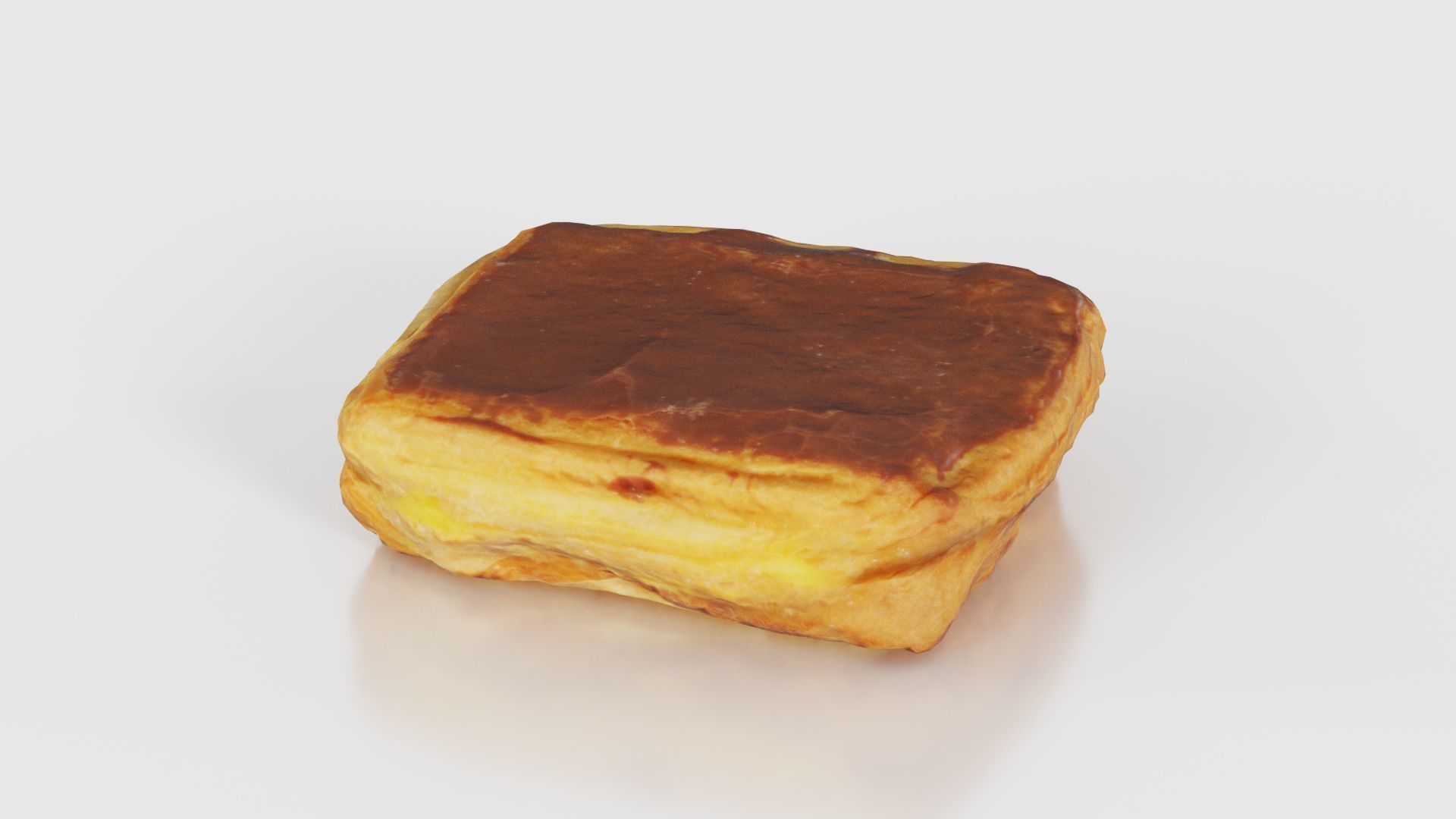 Chocolate Pudding Creme Low-poly 3D model_16