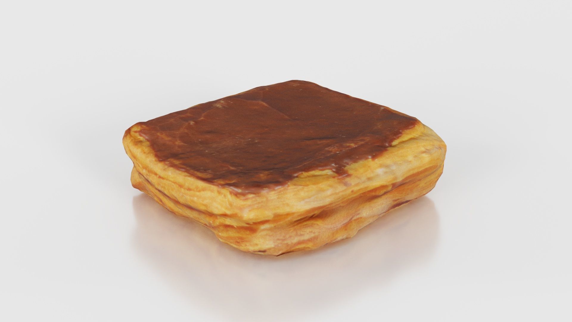 Chocolate Pudding Creme Low-poly 3D model_24