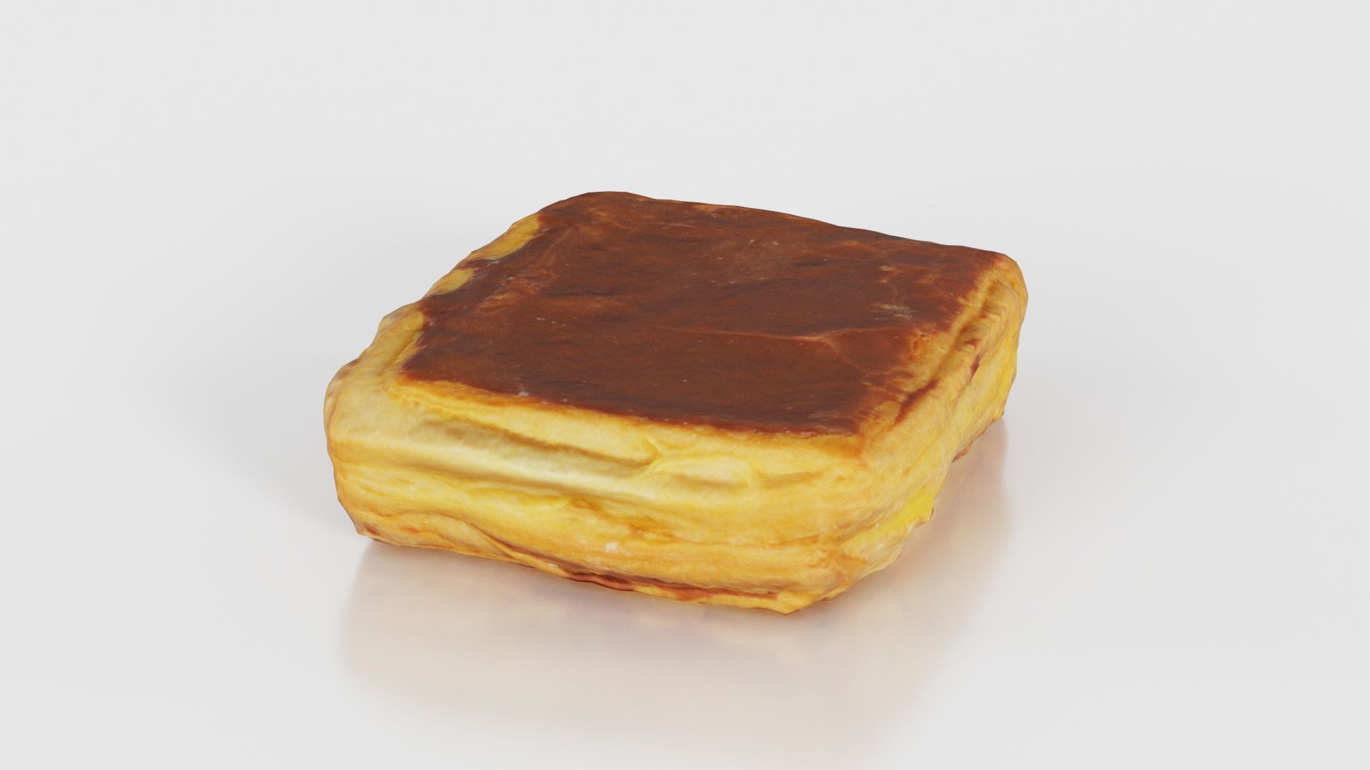 Chocolate Pudding Creme Low-poly 3D model_19