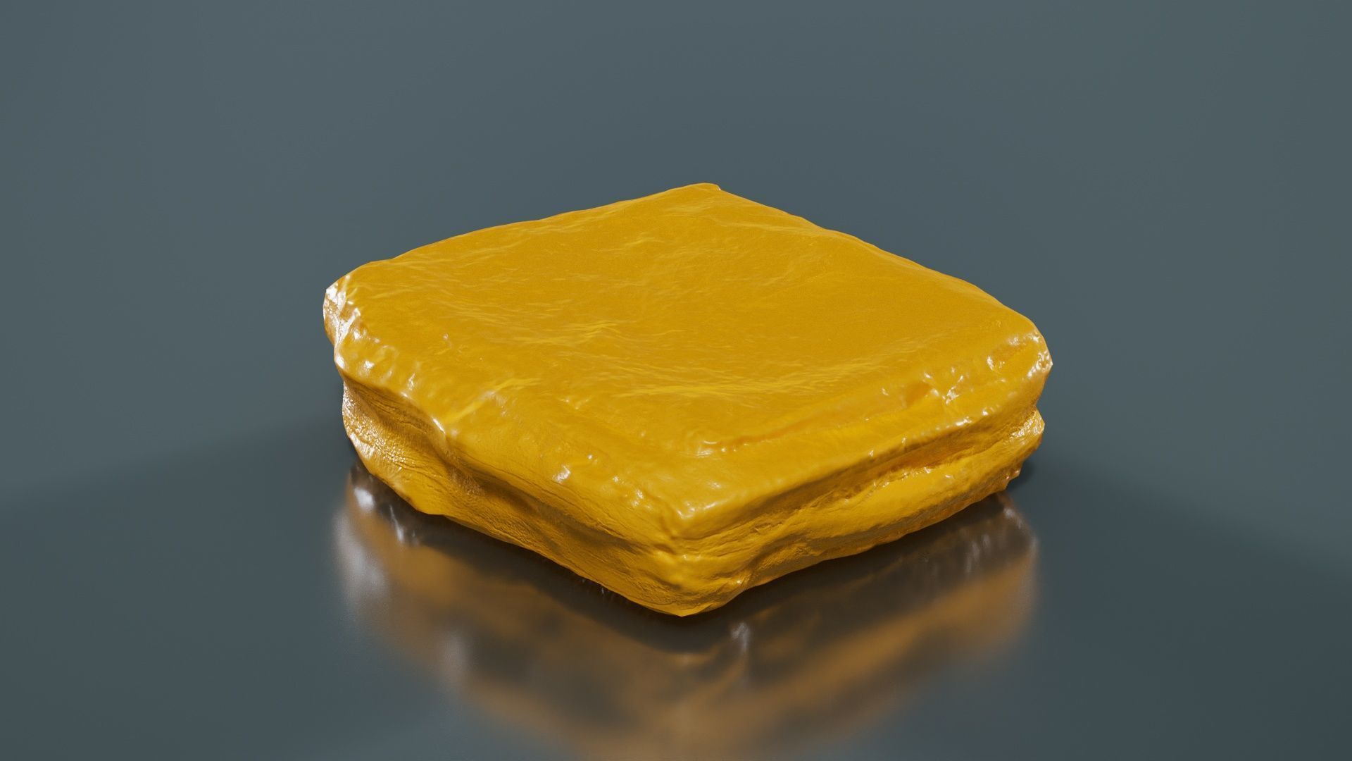 Chocolate Pudding Creme Low-poly 3D model_13