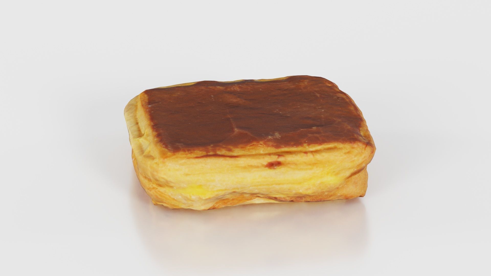 Chocolate Pudding Creme Low-poly 3D model_17