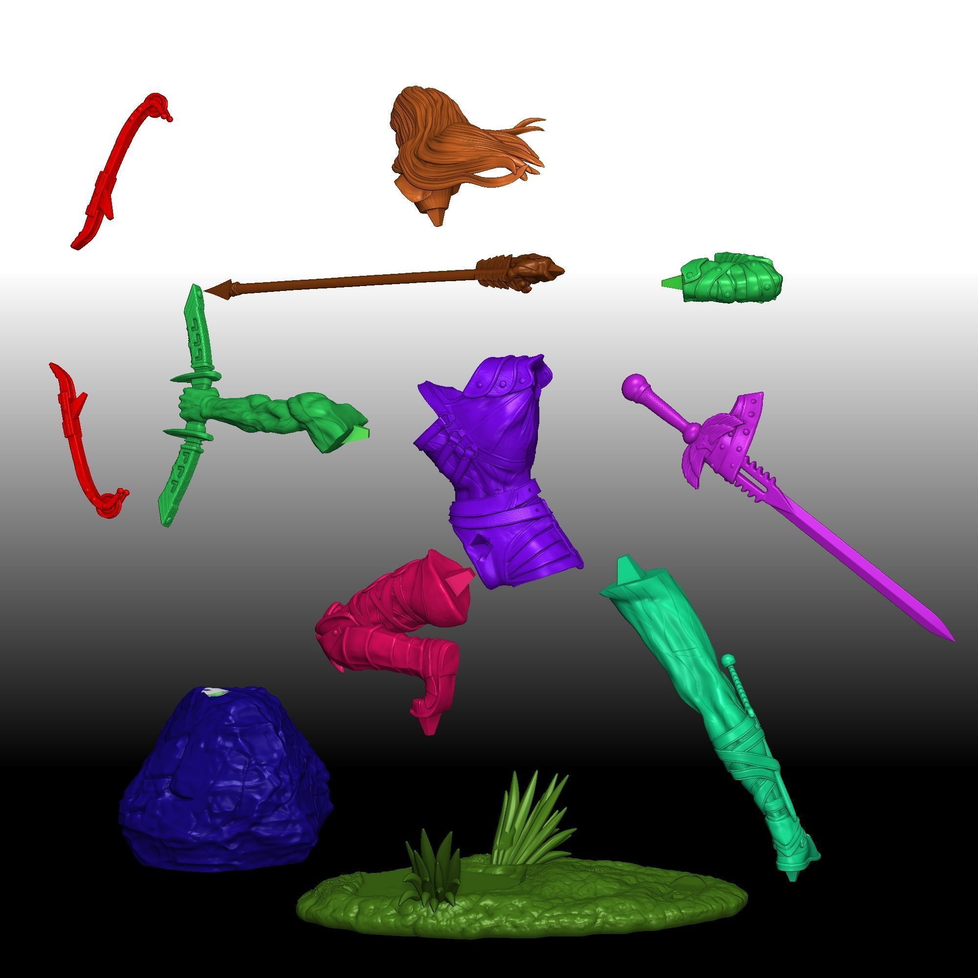 Heroes 3 Gelu 3D print model_7