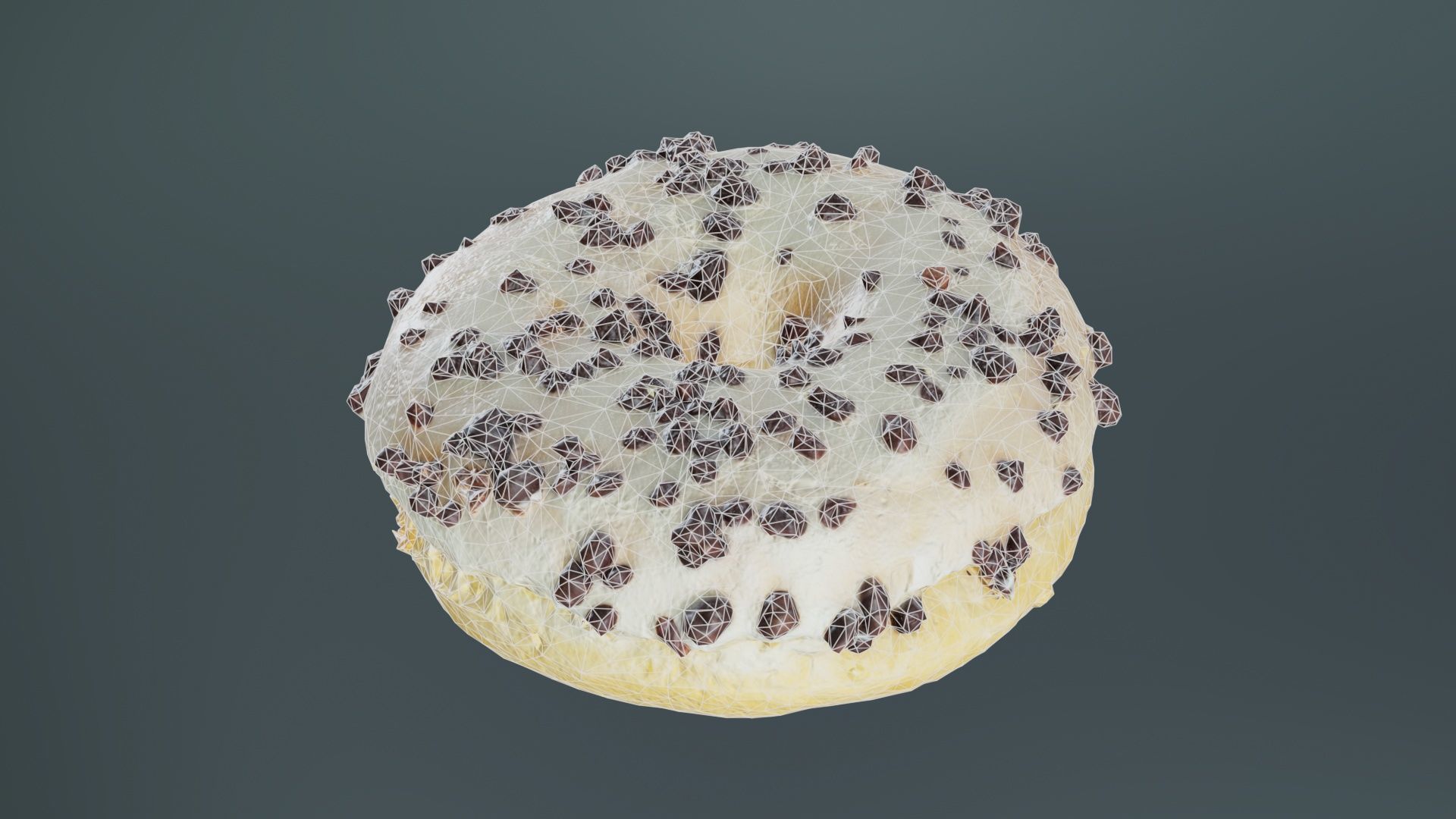 Contrast Donut Low-poly 3D model_9