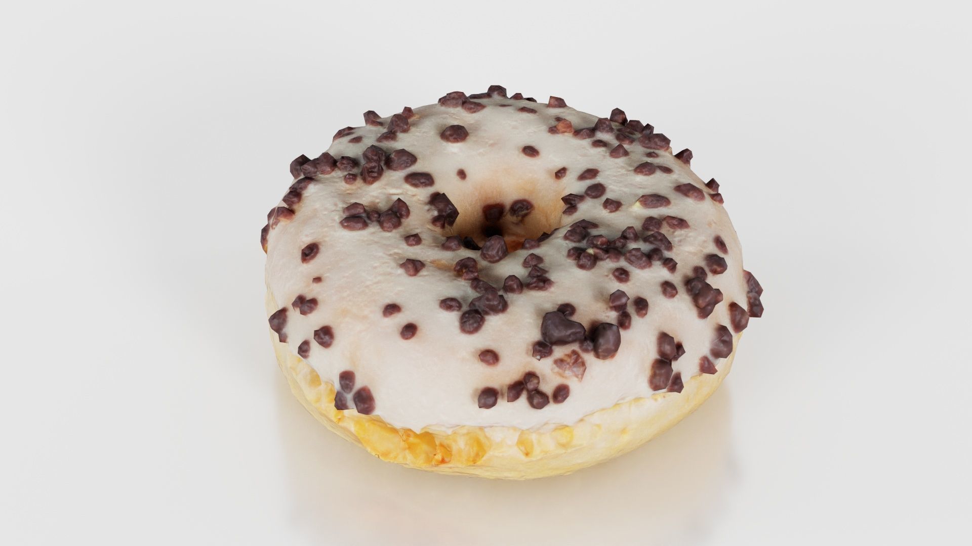 Contrast Donut Low-poly 3D model_17