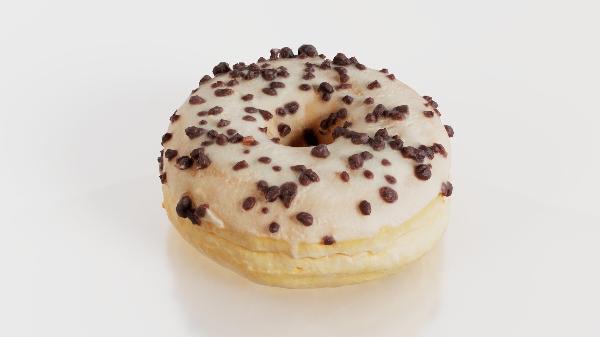 Contrast Donut Low-poly 3D model_2