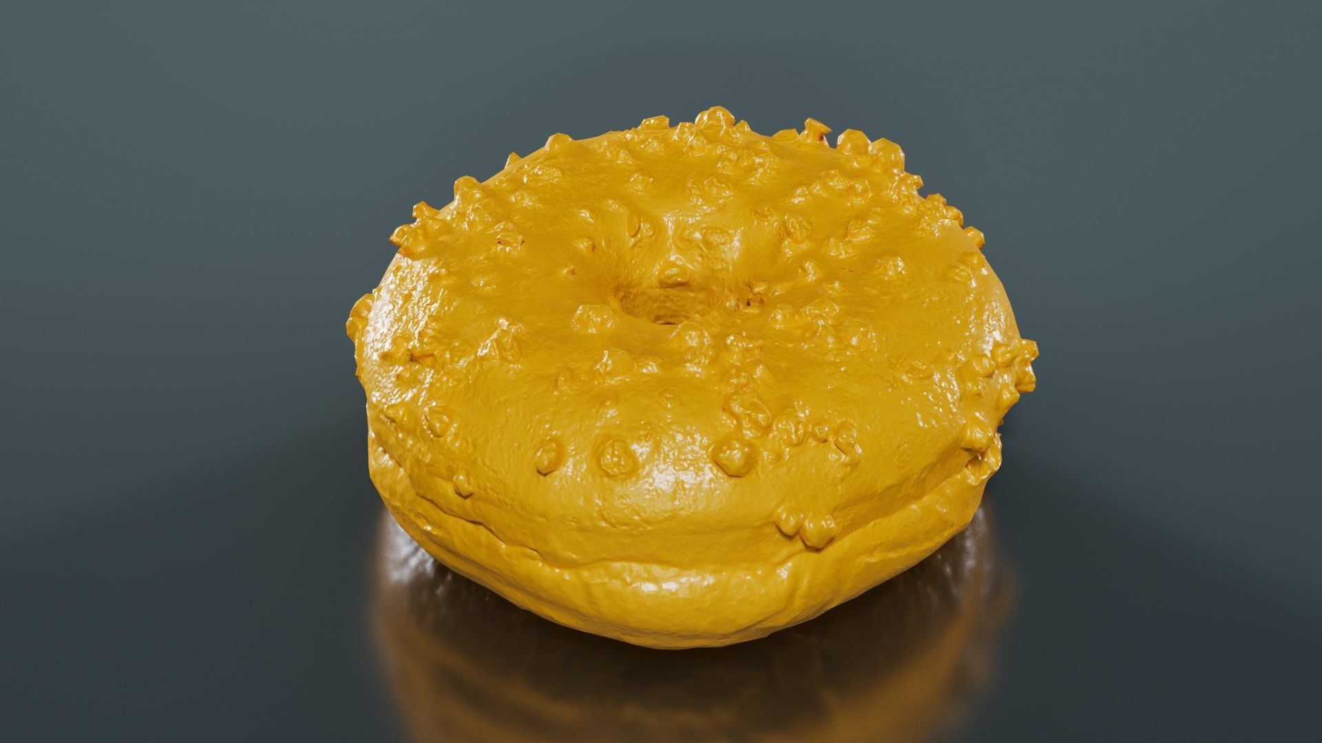 Contrast Donut Low-poly 3D model_13