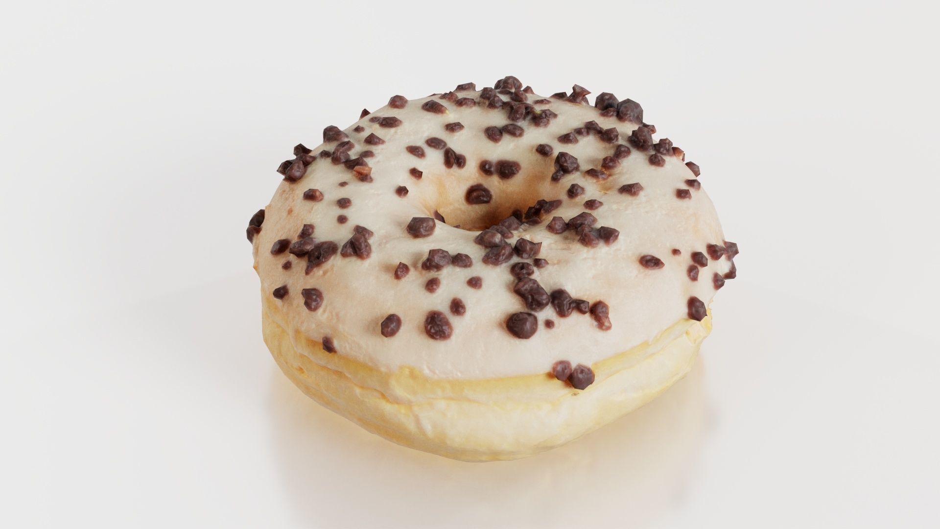 Contrast Donut Low-poly 3D model_3