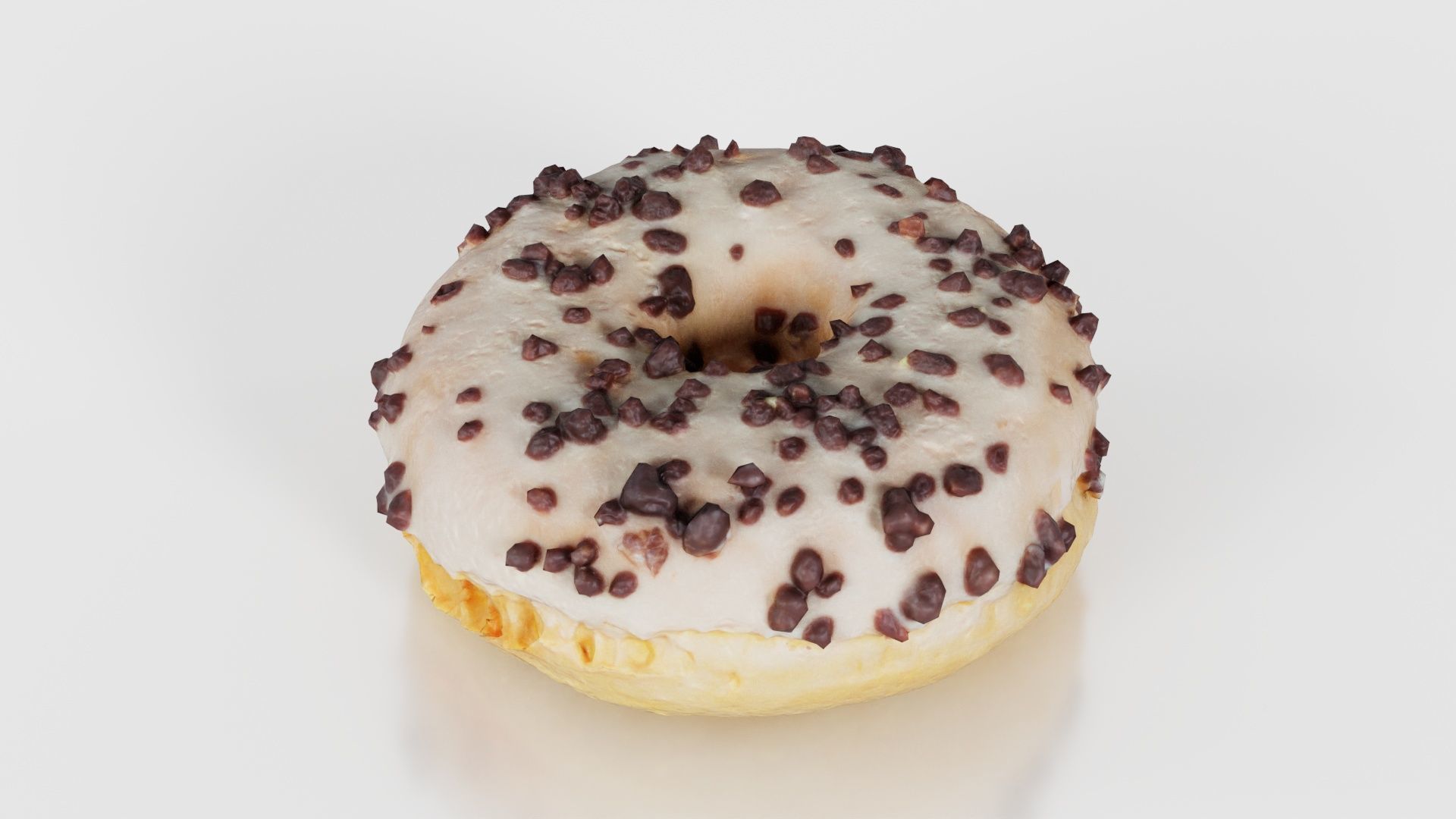 Contrast Donut Low-poly 3D model_16