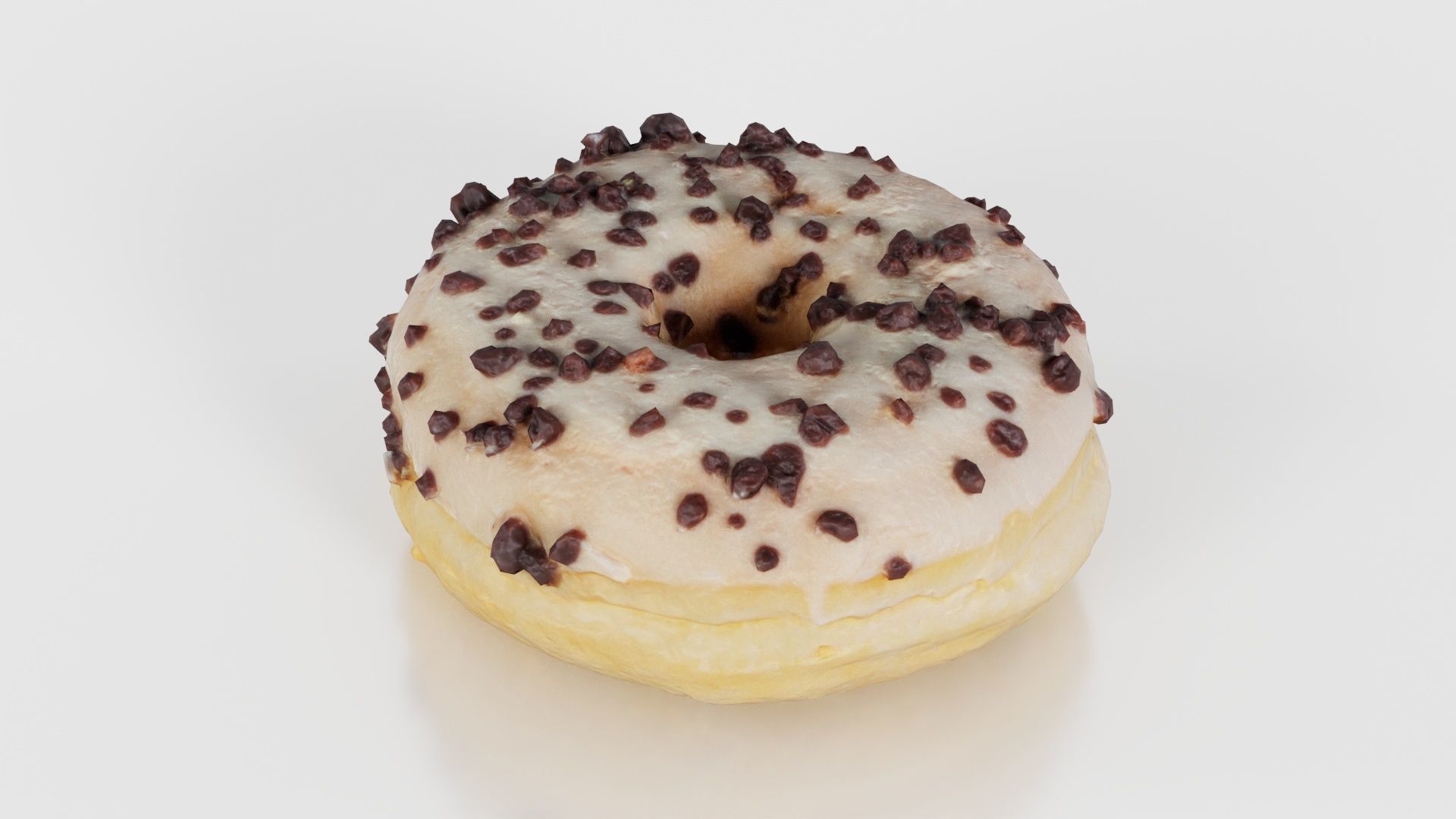 Contrast Donut Low-poly 3D model_23