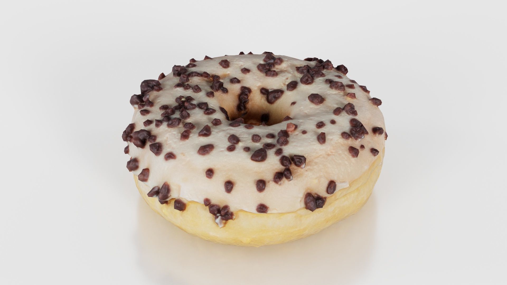 Contrast Donut Low-poly 3D model_25