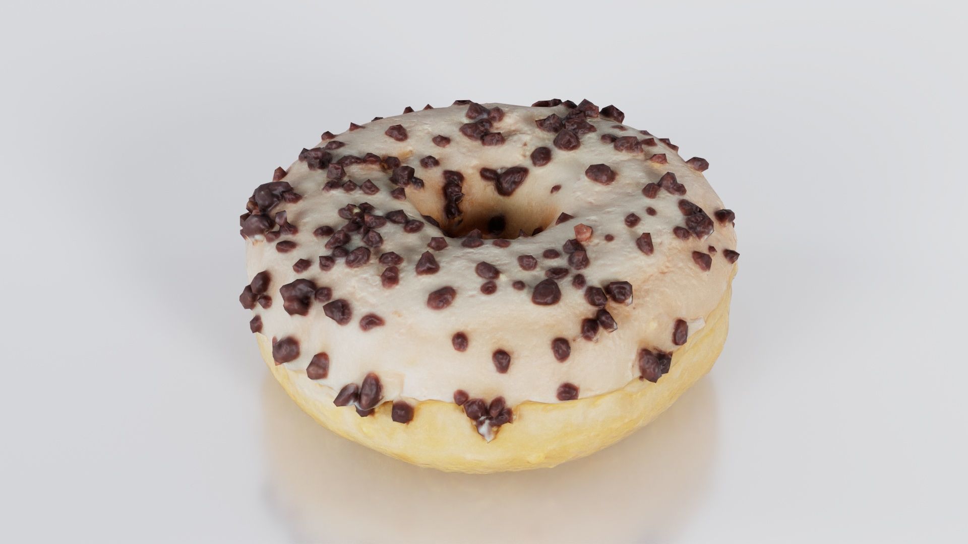 Contrast Donut Low-poly 3D model_1