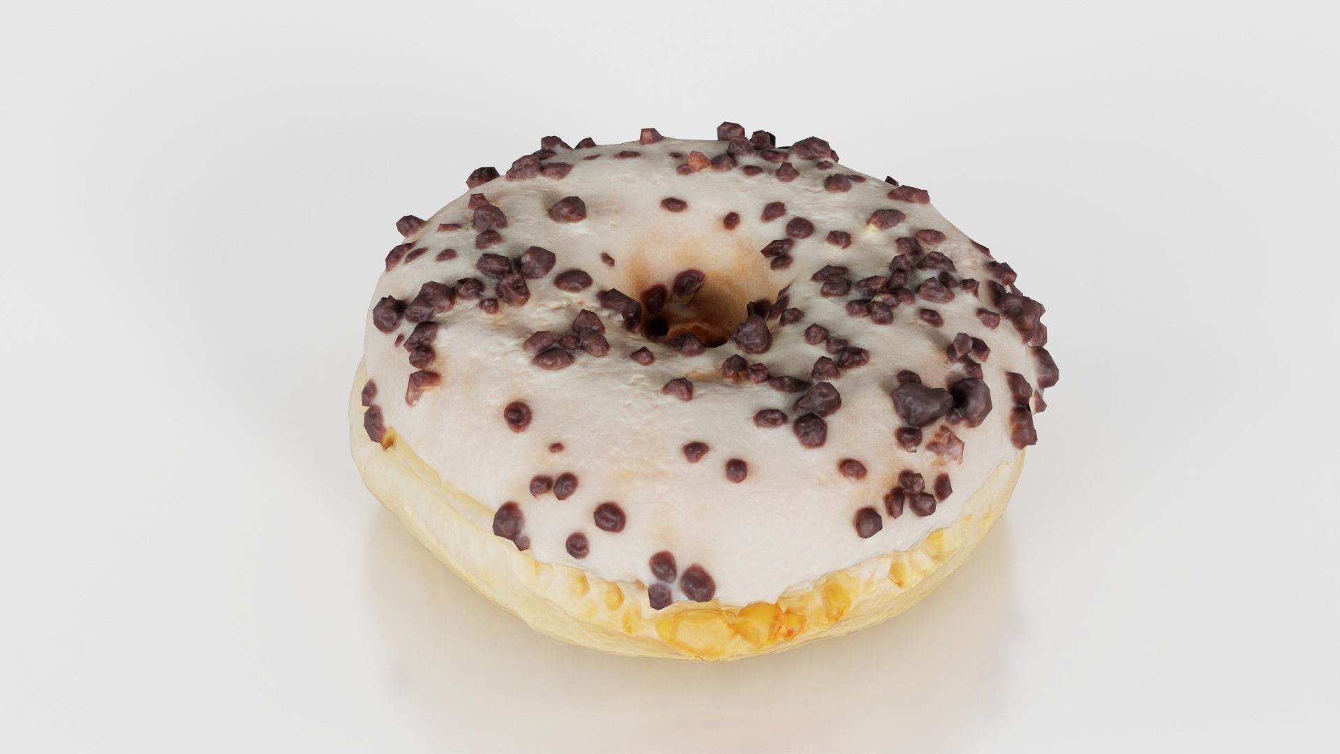 Contrast Donut Low-poly 3D model_18