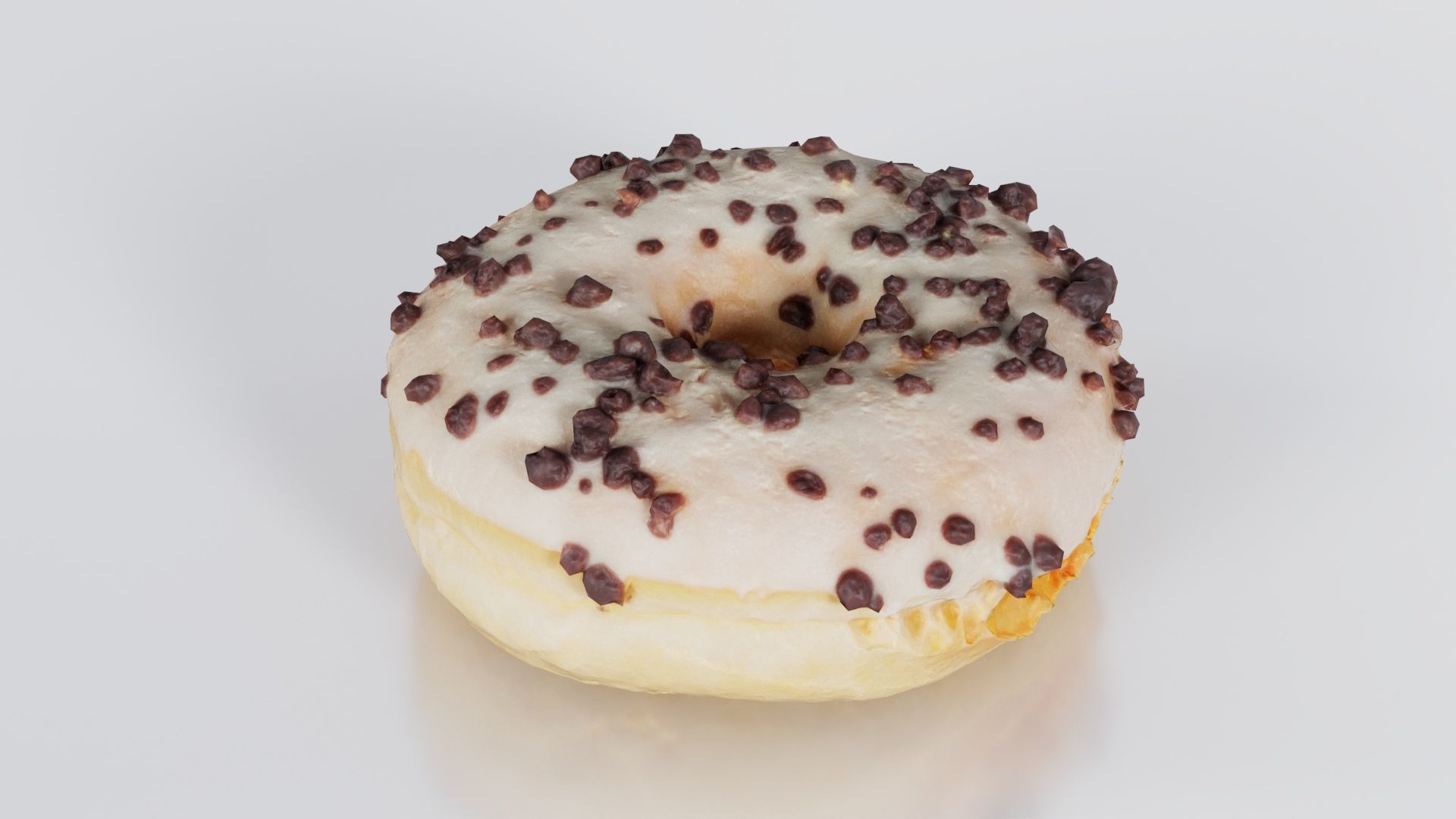 Contrast Donut Low-poly 3D model_4