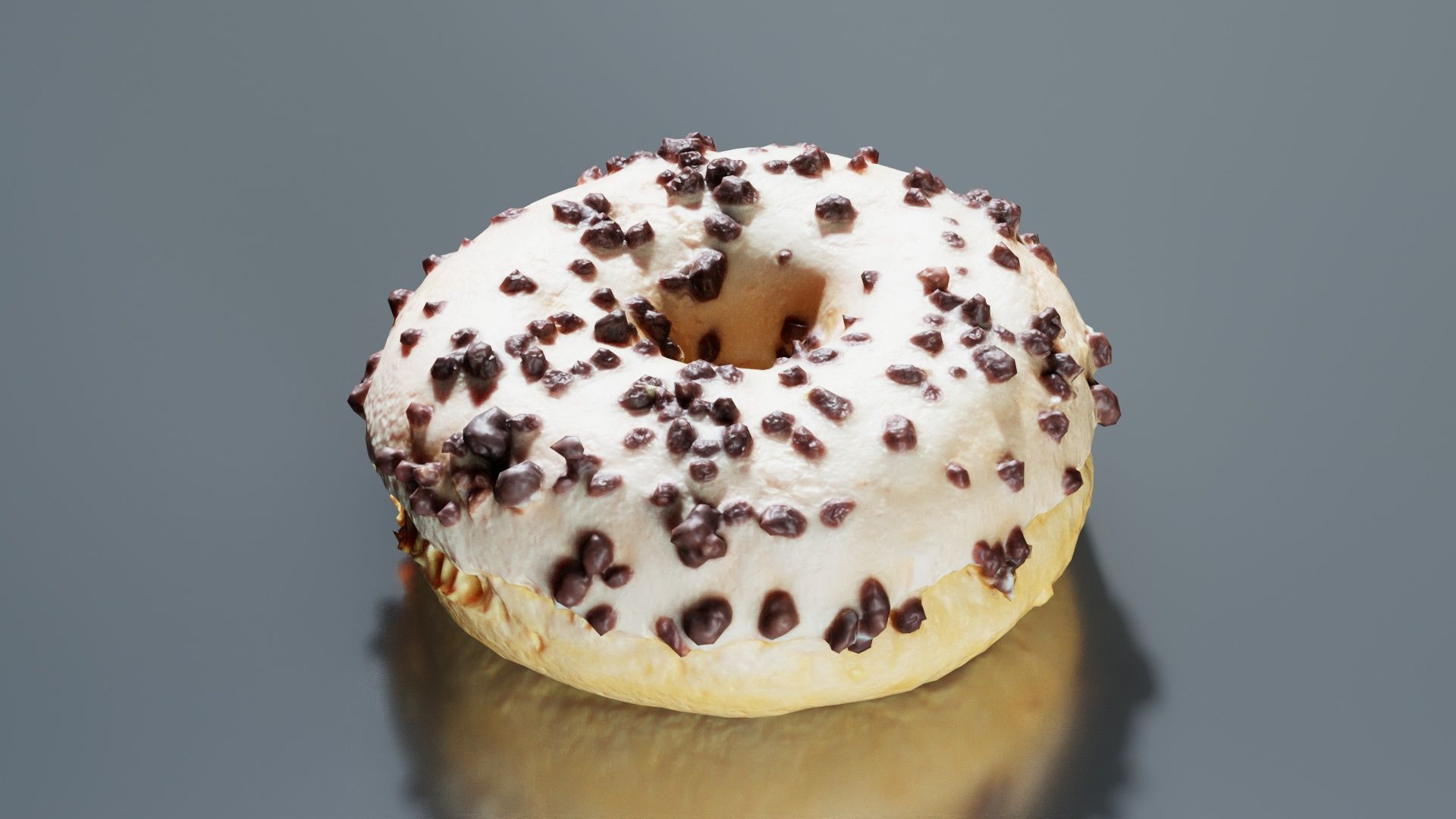 Contrast Donut Low-poly 3D model_5