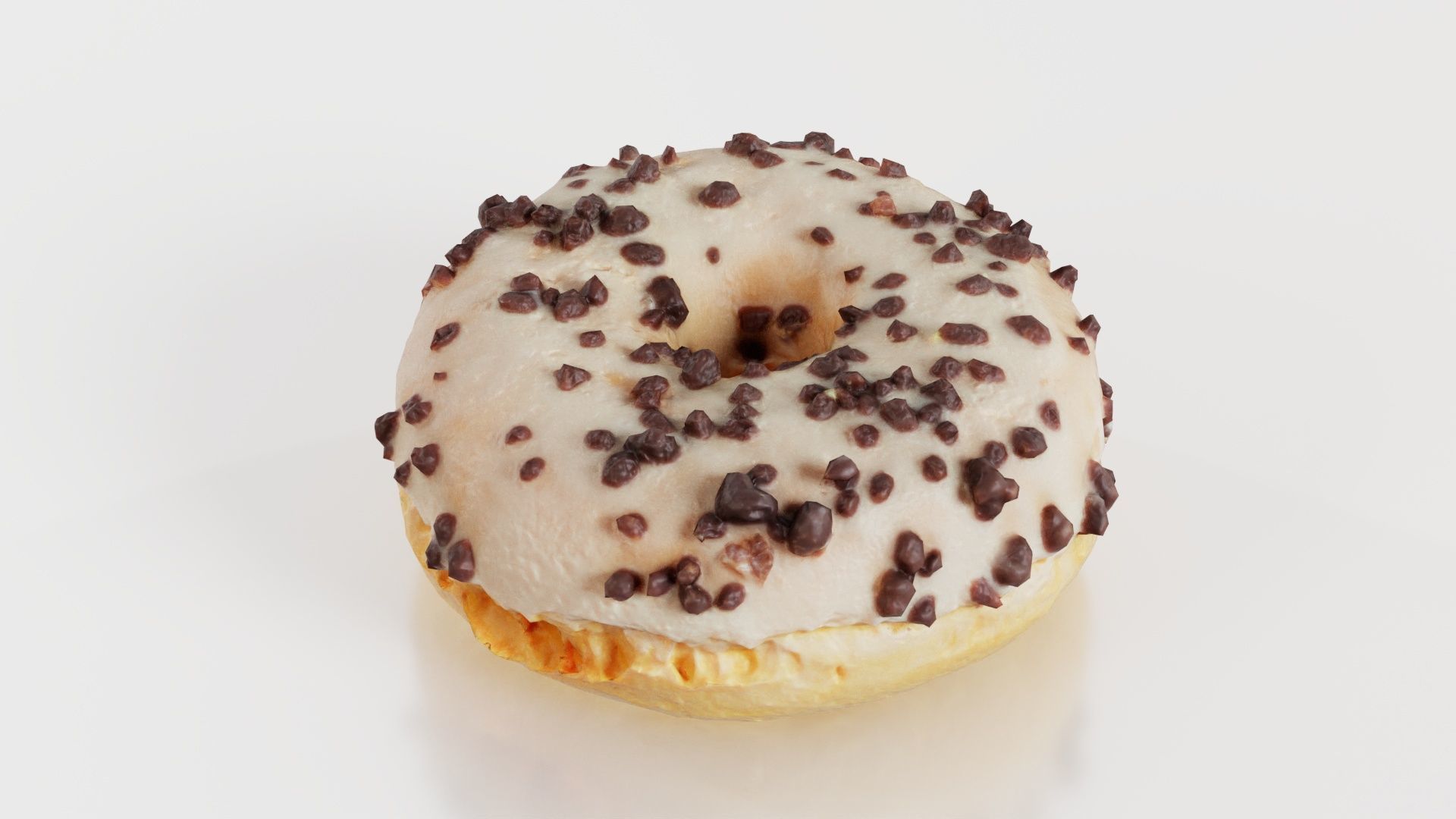 Contrast Donut Low-poly 3D model_6