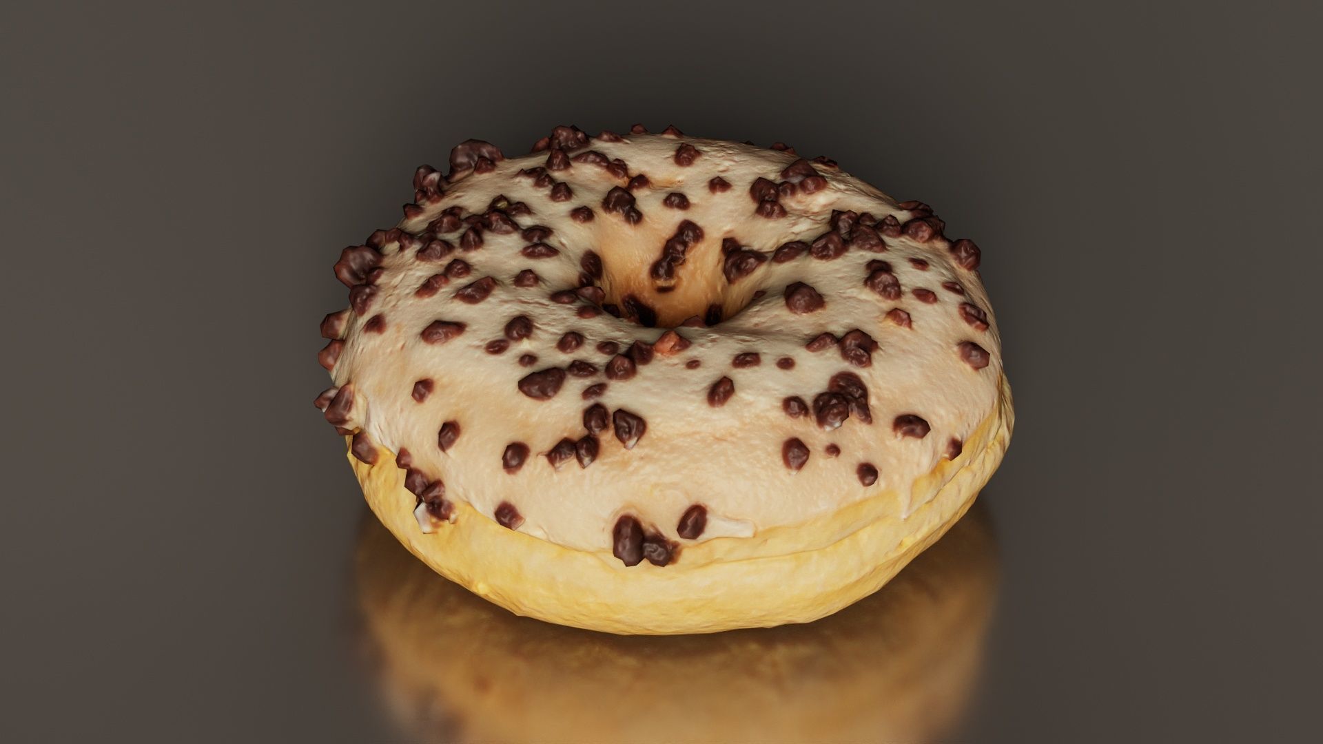 Contrast Donut Low-poly 3D model_8