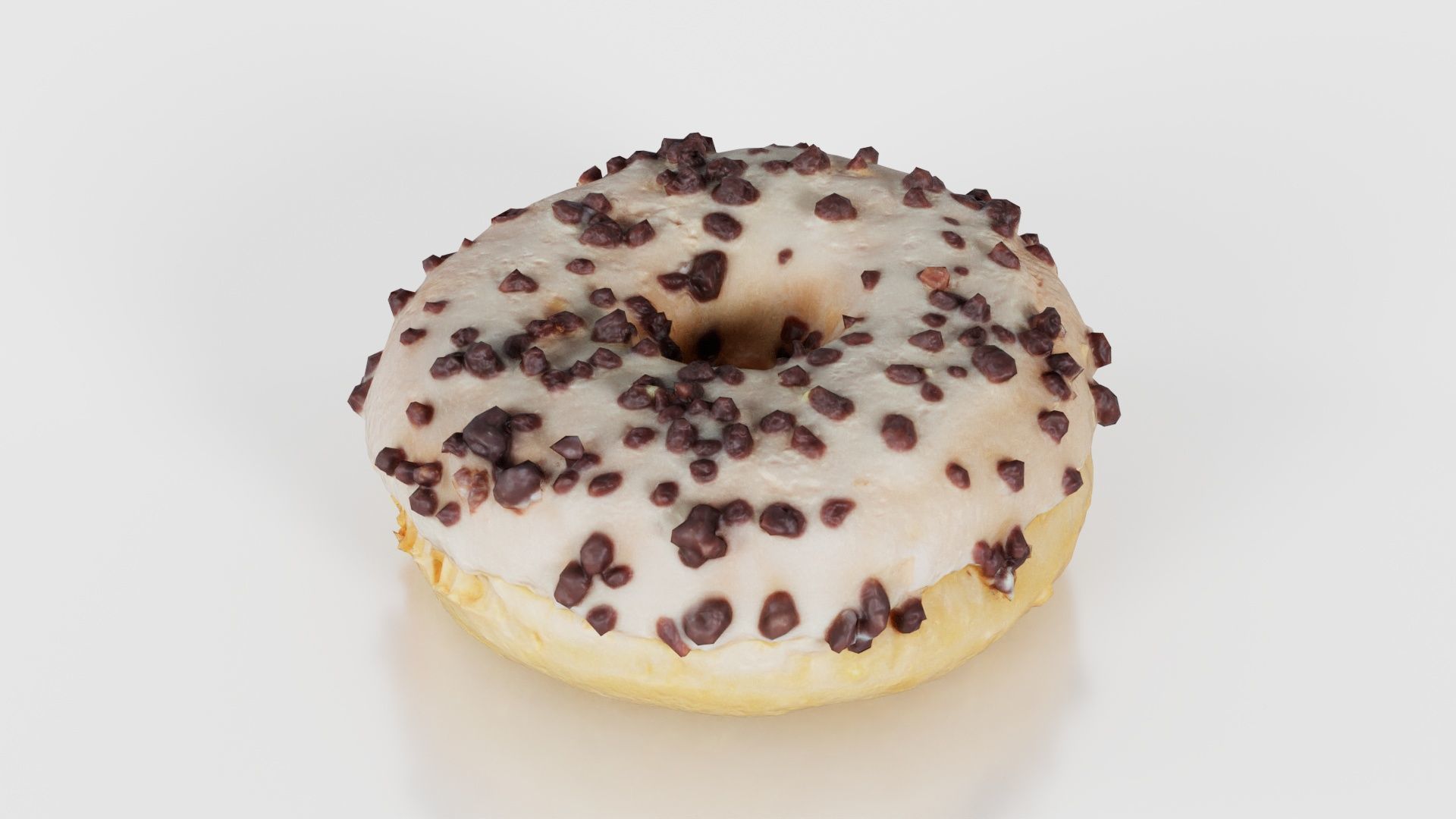 Contrast Donut Low-poly 3D model_15