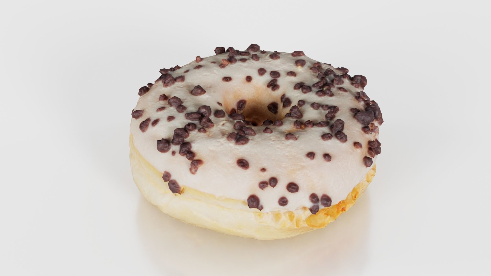 Contrast Donut Low-poly 3D model_19