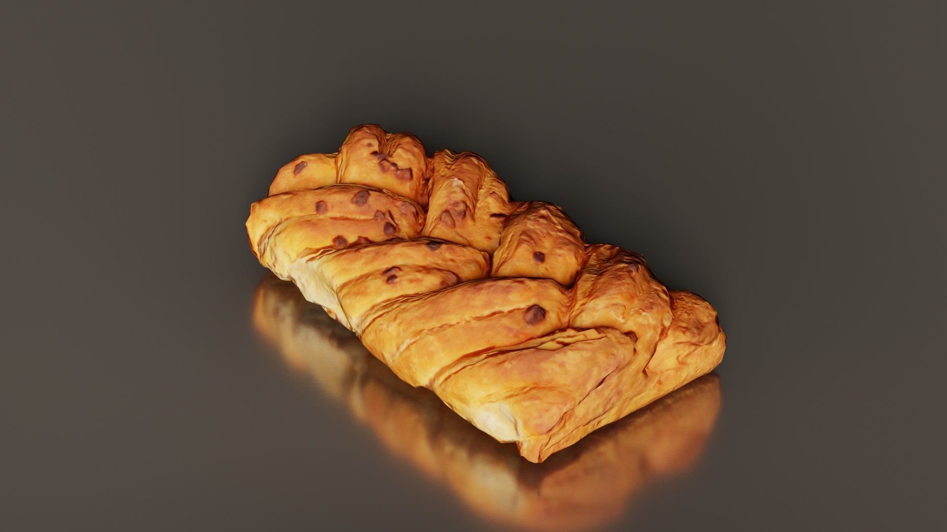 Crispy Honey Cake Low-poly 3D model_8