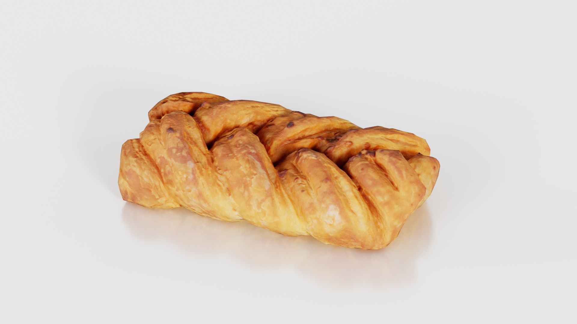 Crispy Honey Cake Low-poly 3D model_19