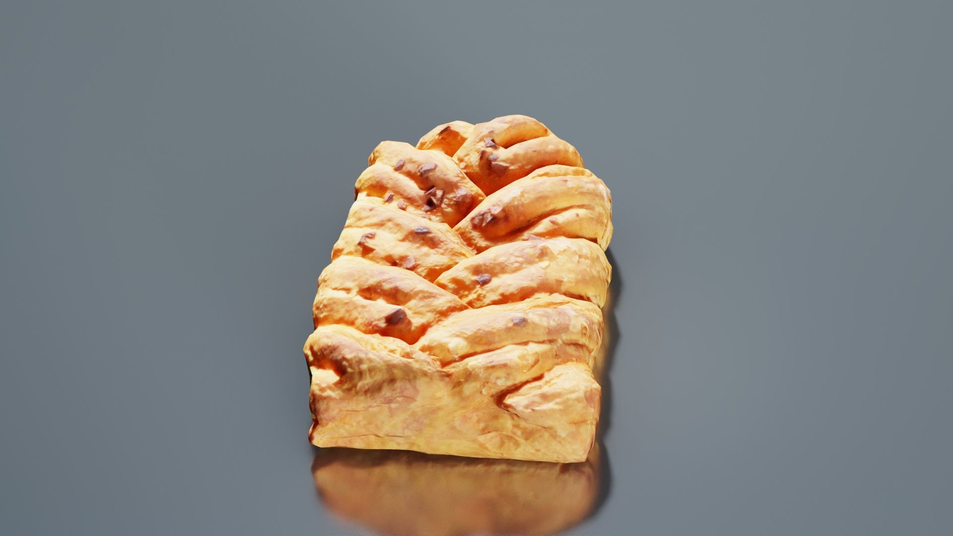 Crispy Honey Cake Low-poly 3D model_3