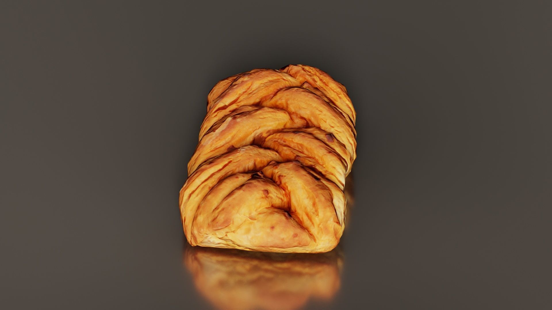 Crispy Honey Cake Low-poly 3D model_6