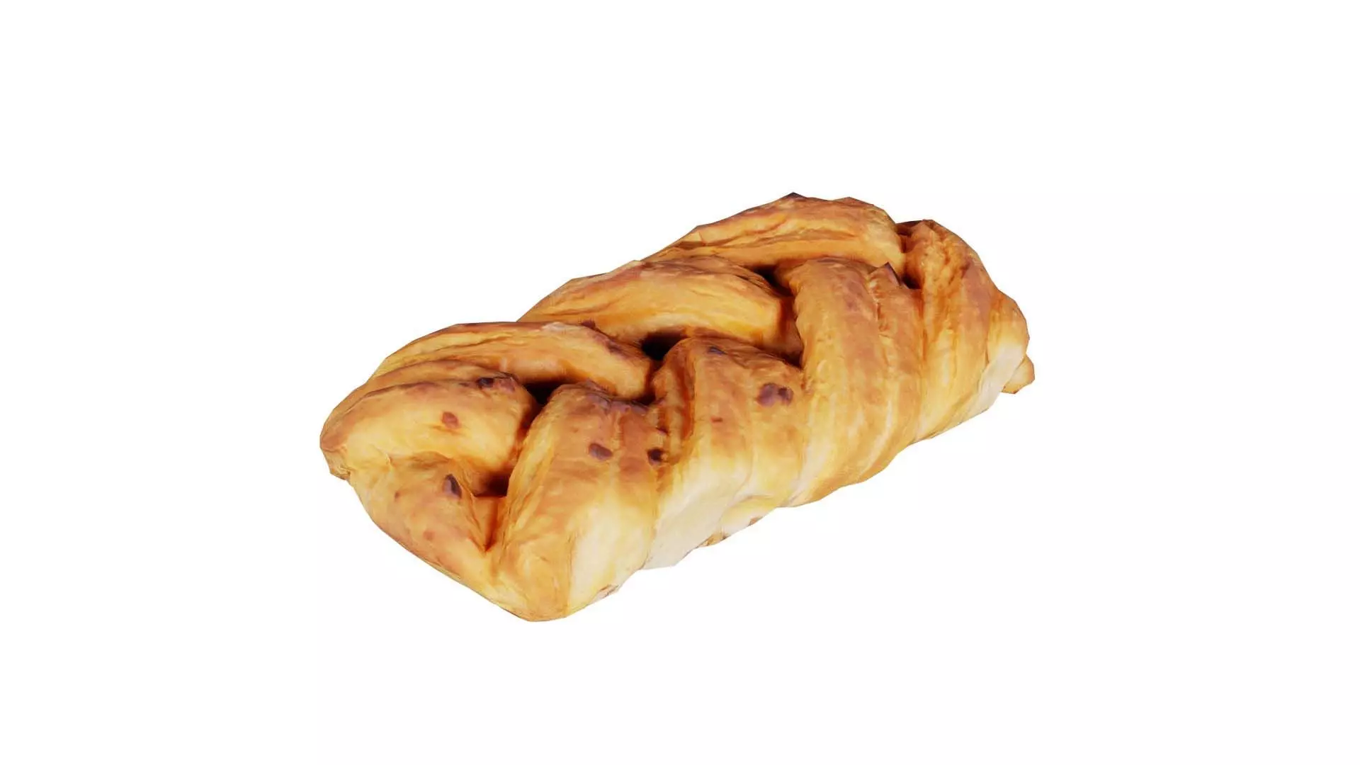 Crispy Honey Cake Low-poly 3D model_0