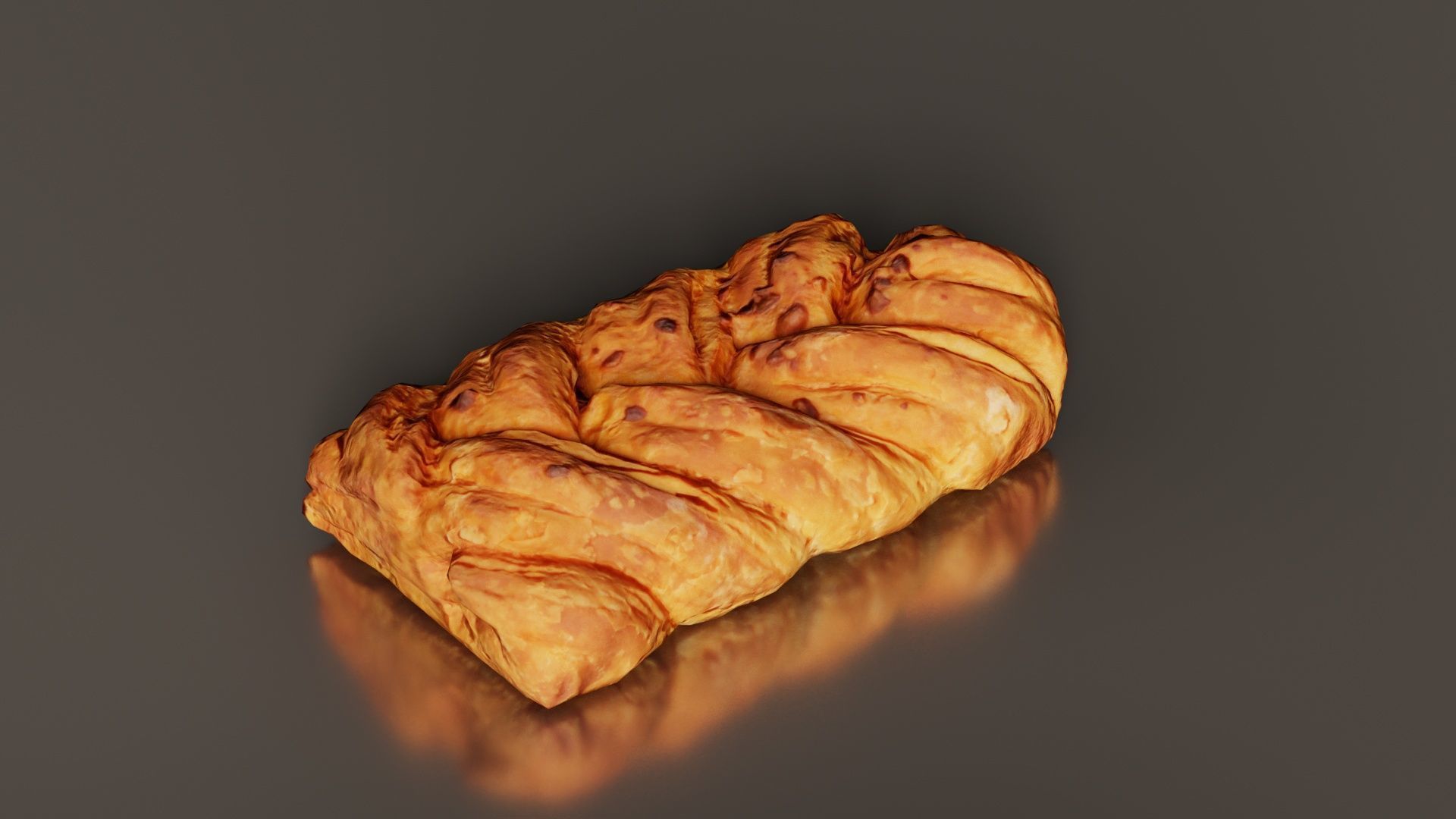 Crispy Honey Cake Low-poly 3D model_4