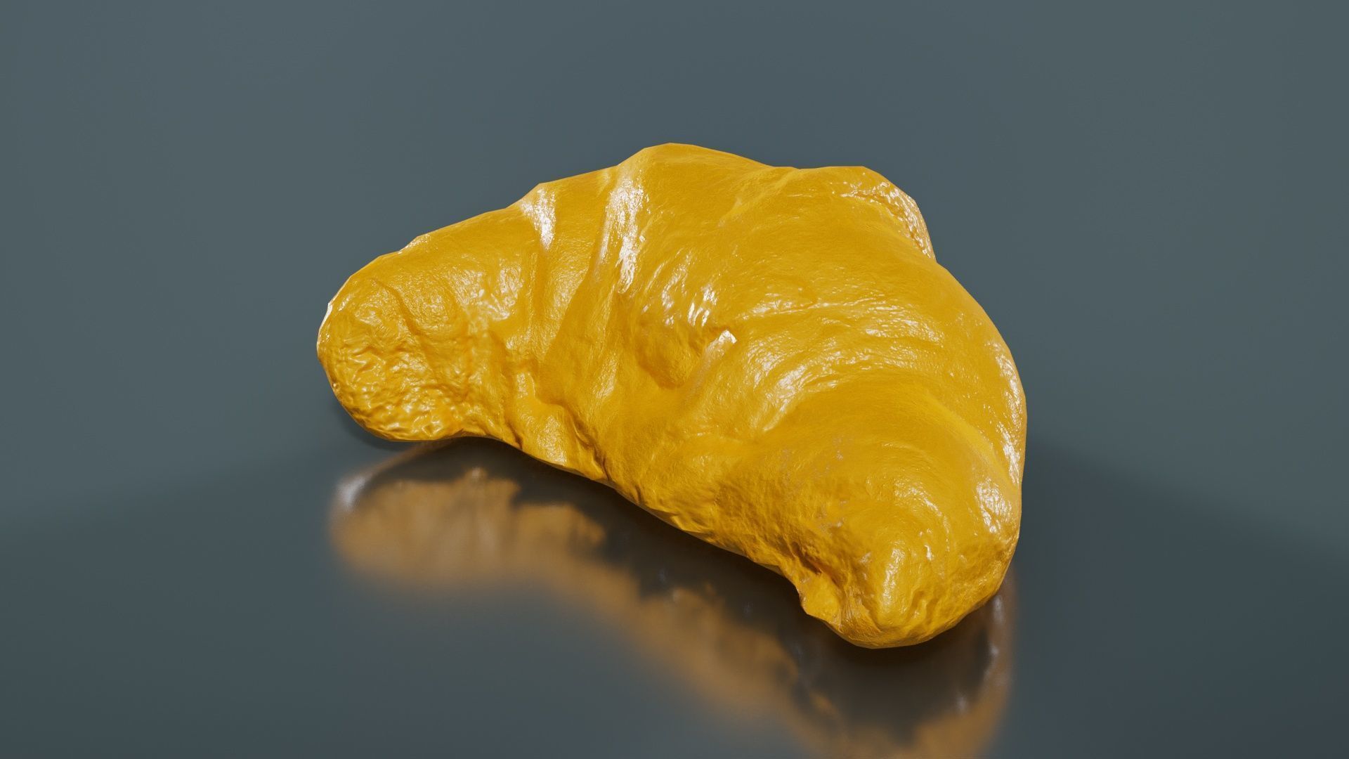 Croissant Low-poly 3D model_12