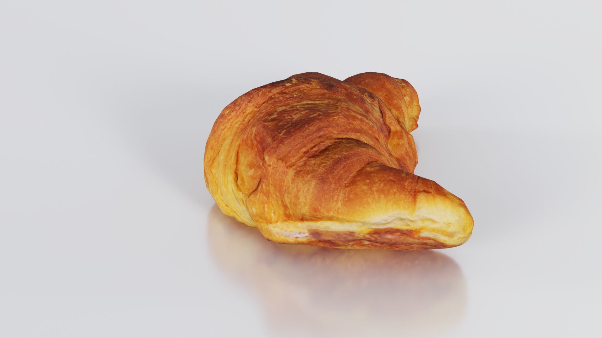 Croissant Low-poly 3D model_5