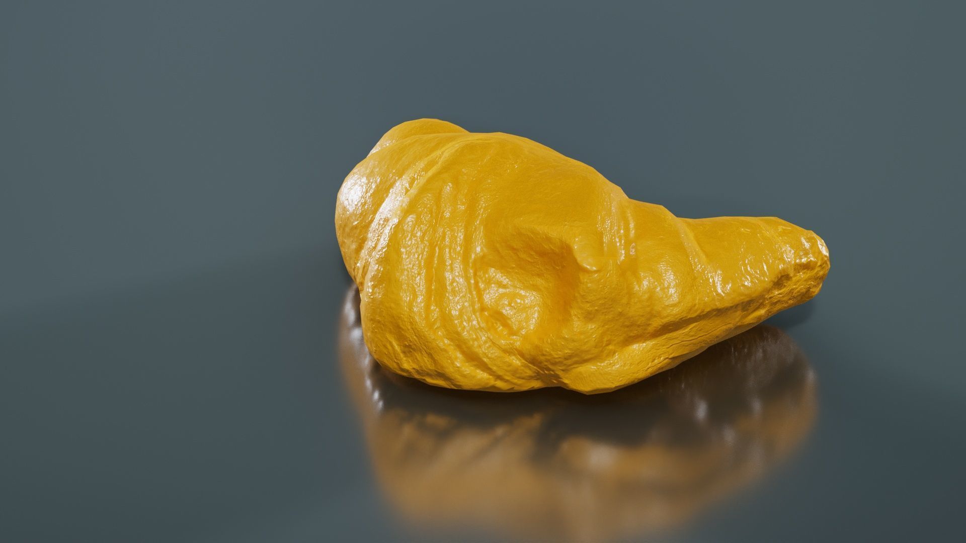 Croissant Low-poly 3D model_13