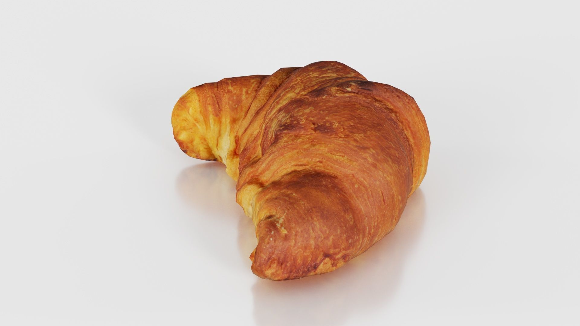 Croissant Low-poly 3D model_26
