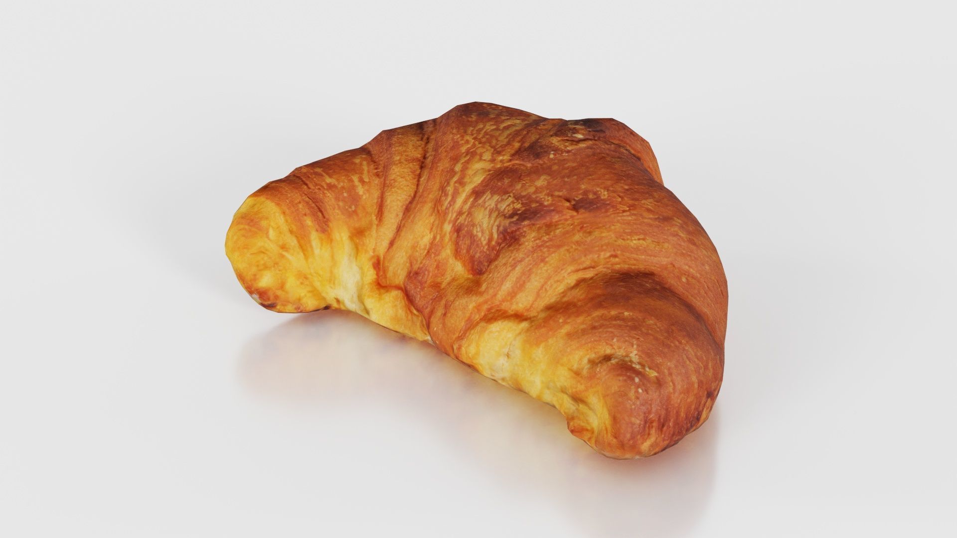 Croissant Low-poly 3D model_15