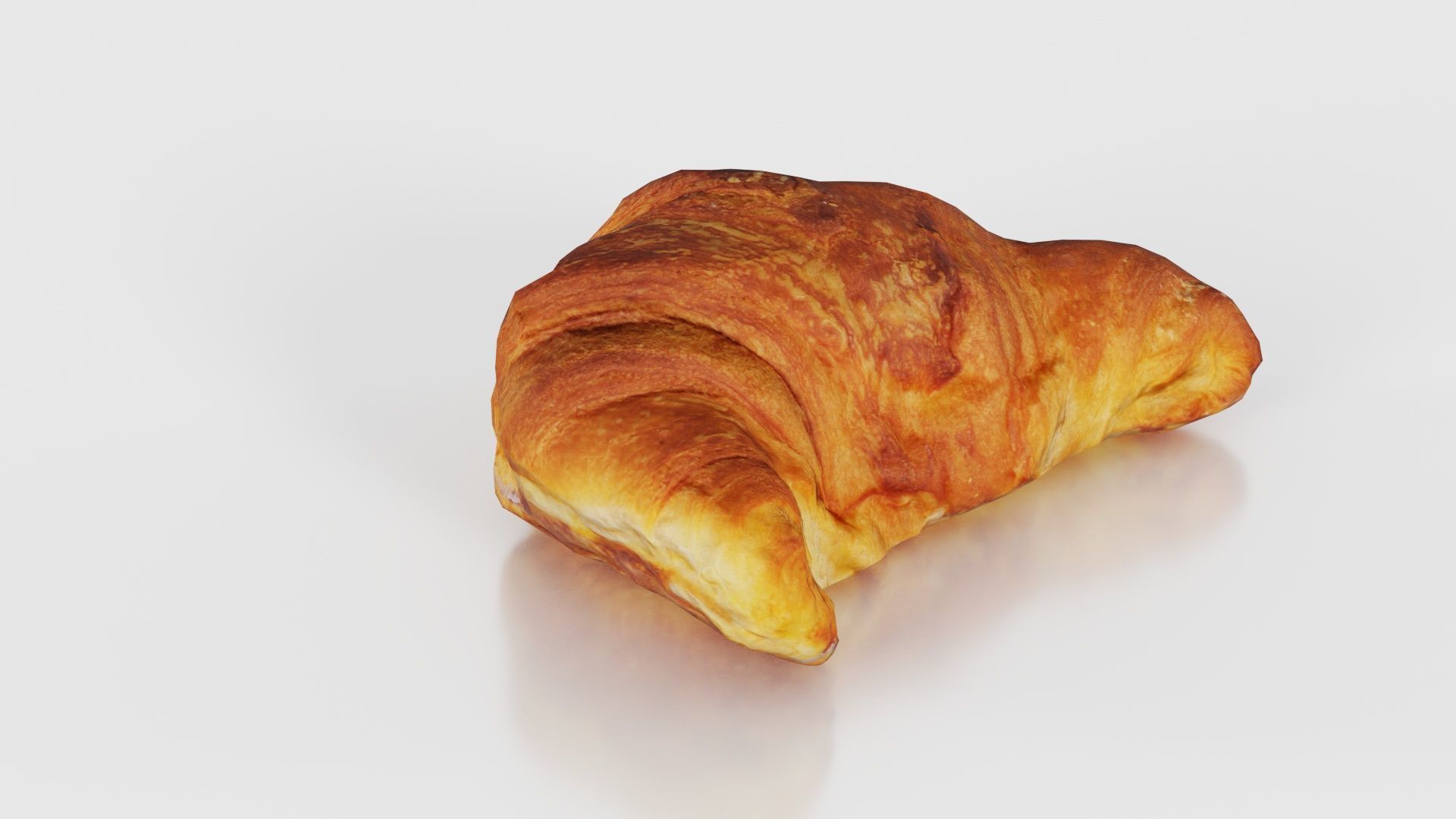 Croissant Low-poly 3D model_18