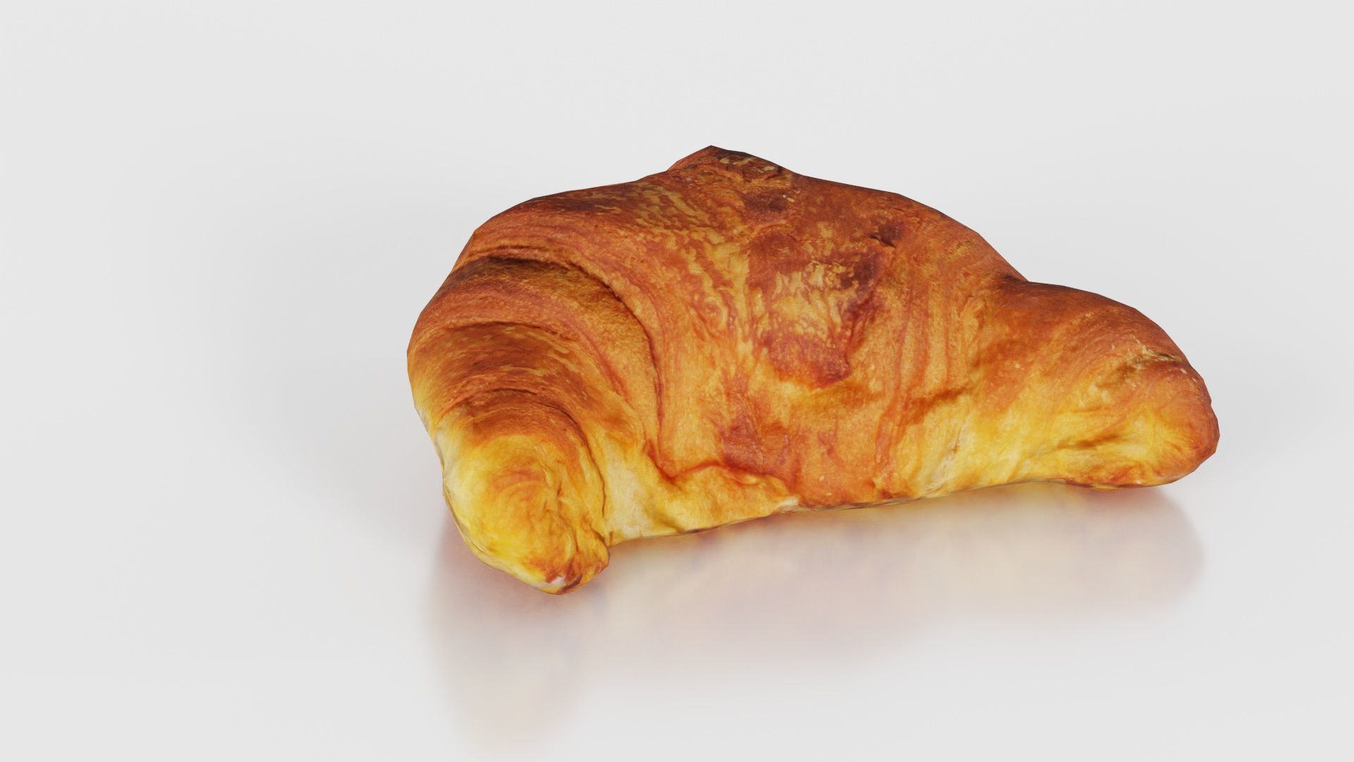 Croissant Low-poly 3D model_17