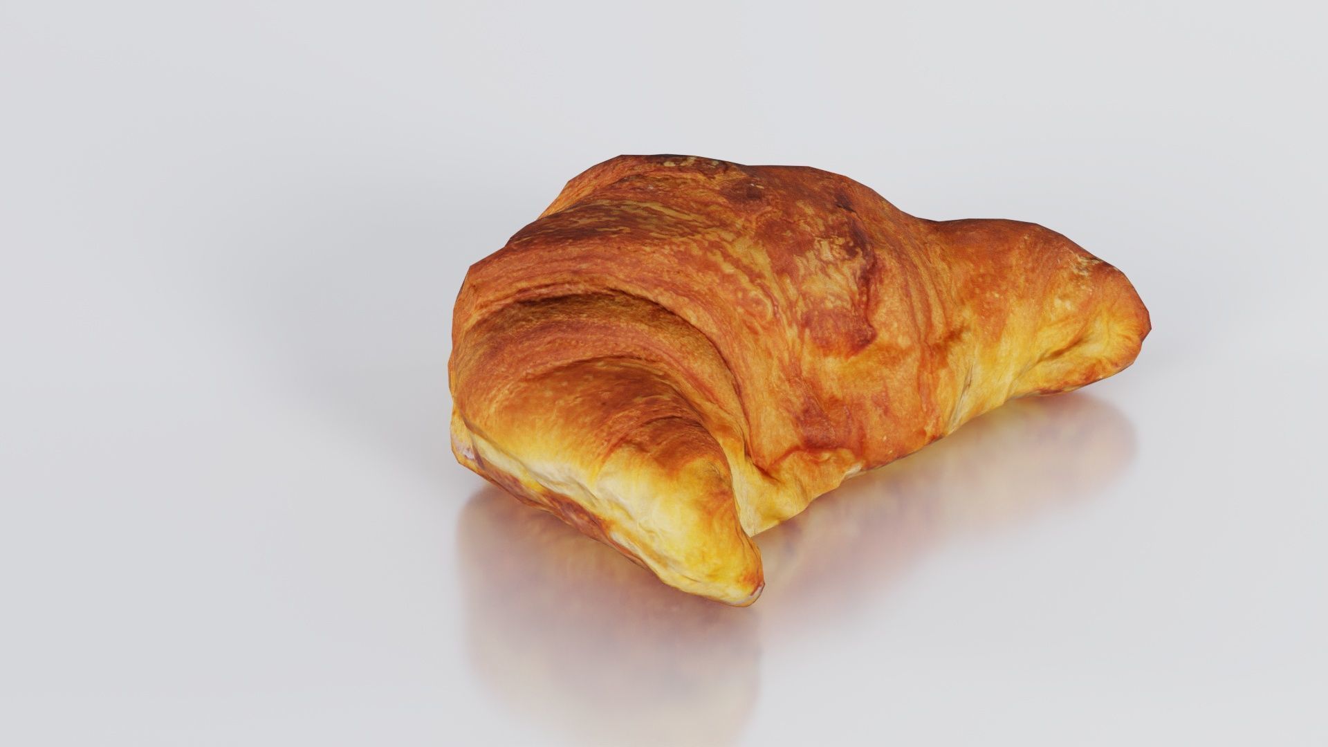 Croissant Low-poly 3D model_1