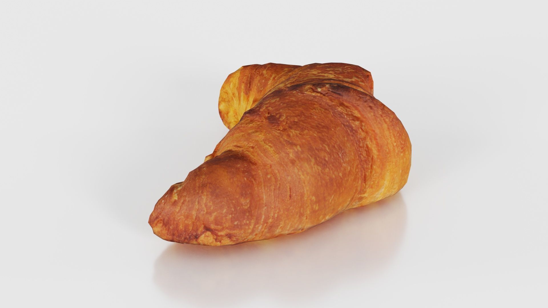 Croissant Low-poly 3D model_25