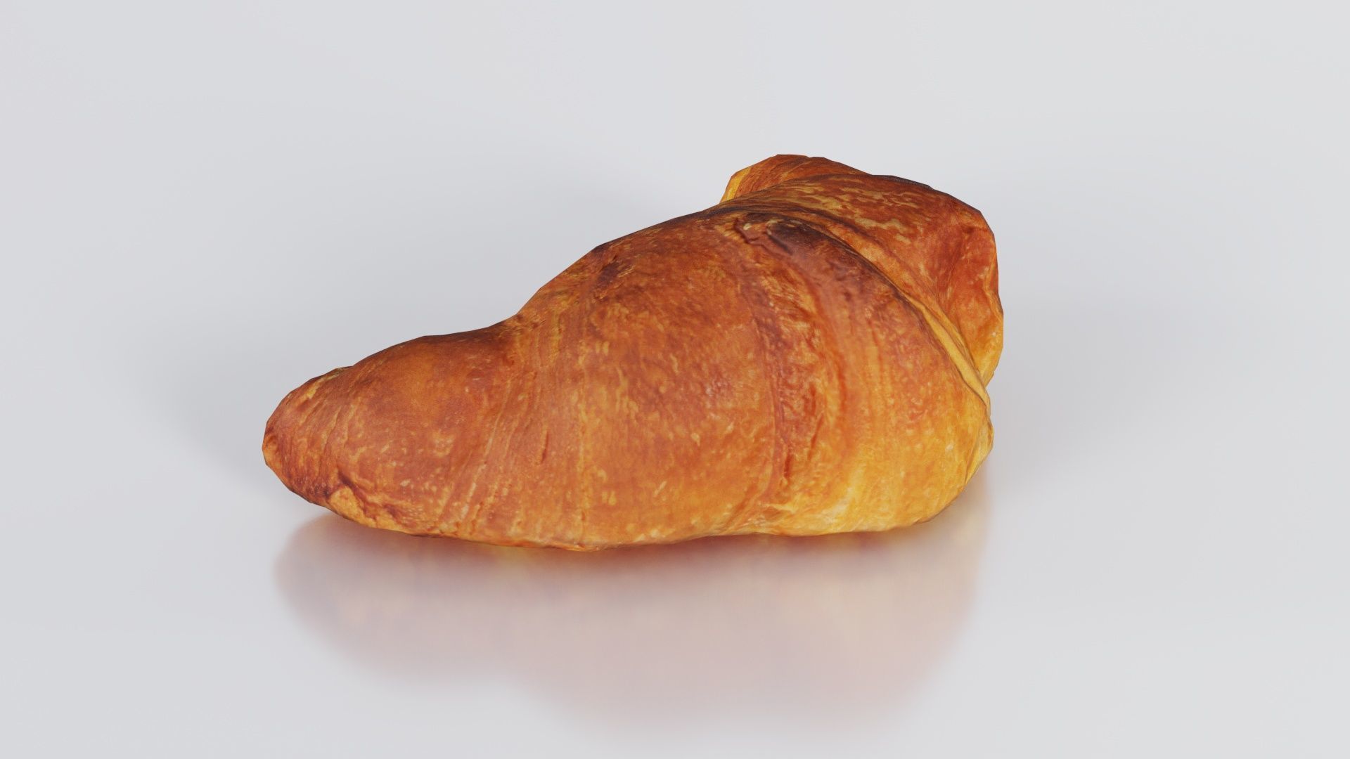 Croissant Low-poly 3D model_8