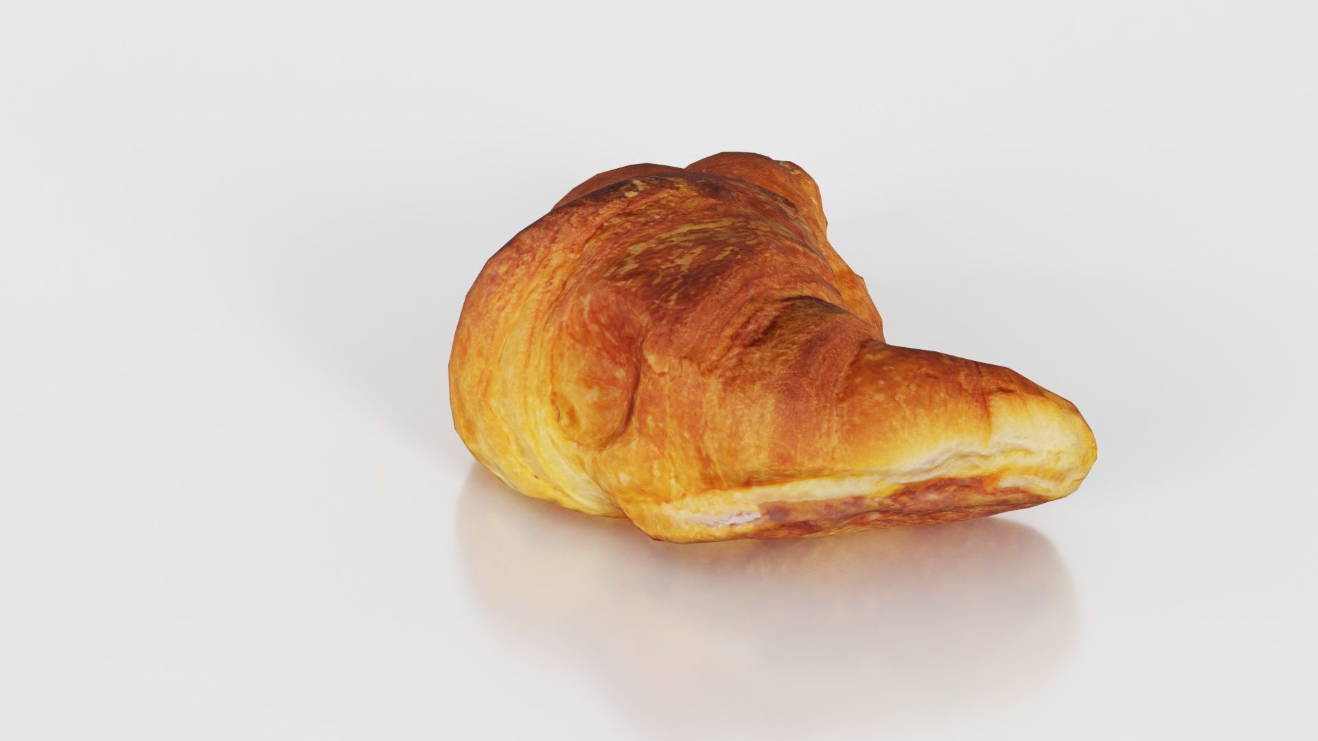 Croissant Low-poly 3D model_20