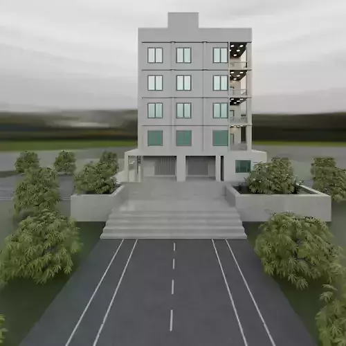 five floor house design