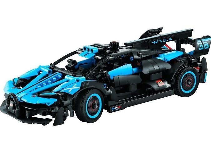PixelBricks3D - LEGO Bugatti Bolide Agile Blue 3D print model