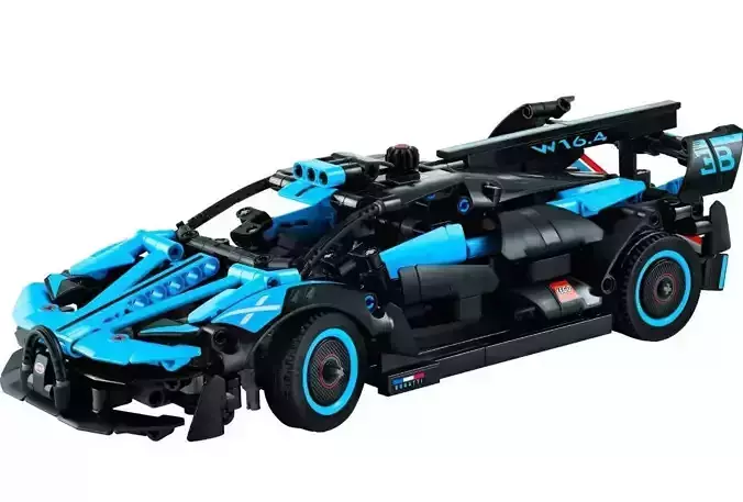 PixelBricks3D - LEGO Bugatti Bolide Agile Blue