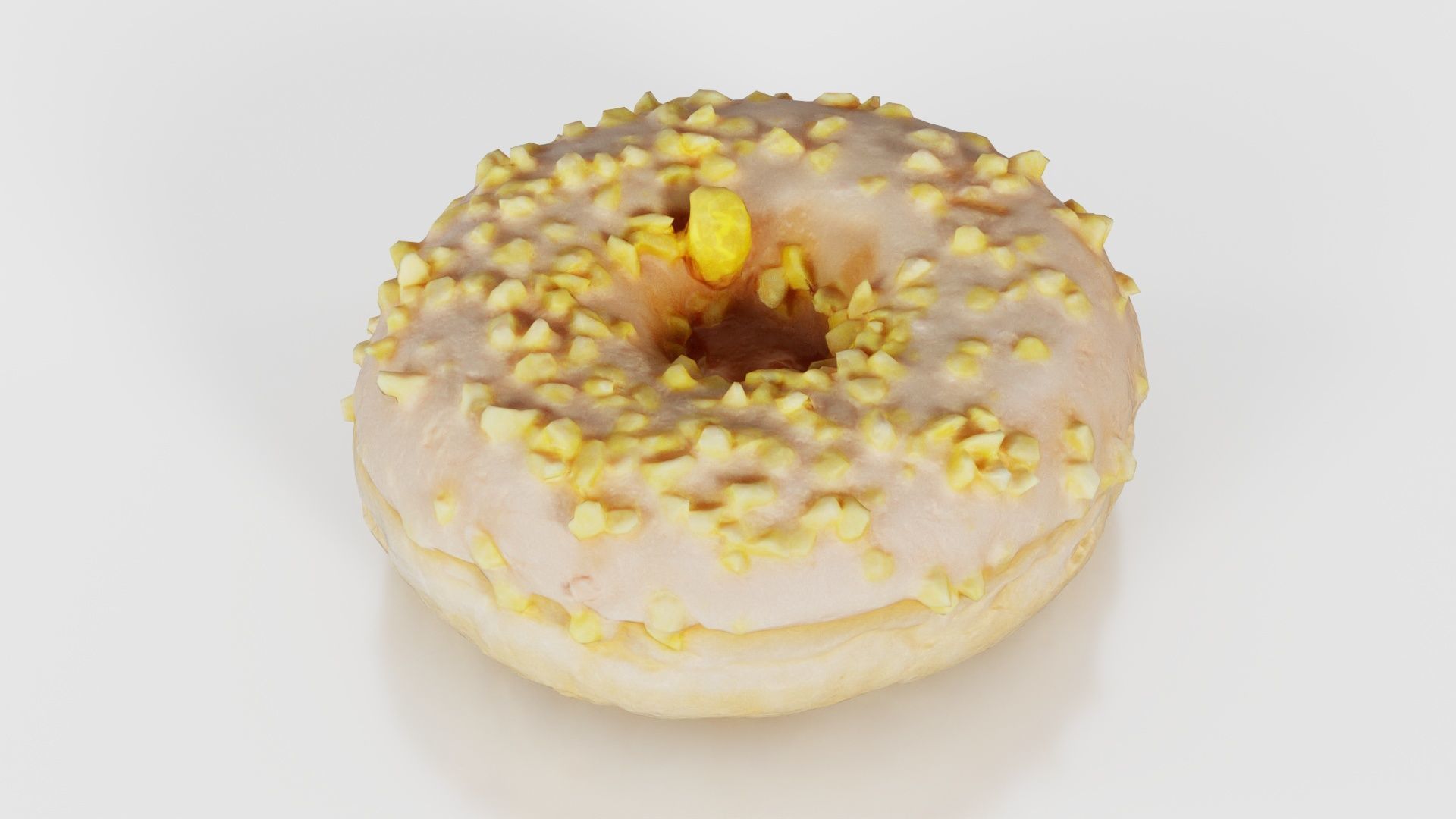 Crunchy Donut Low-poly 3D model_24