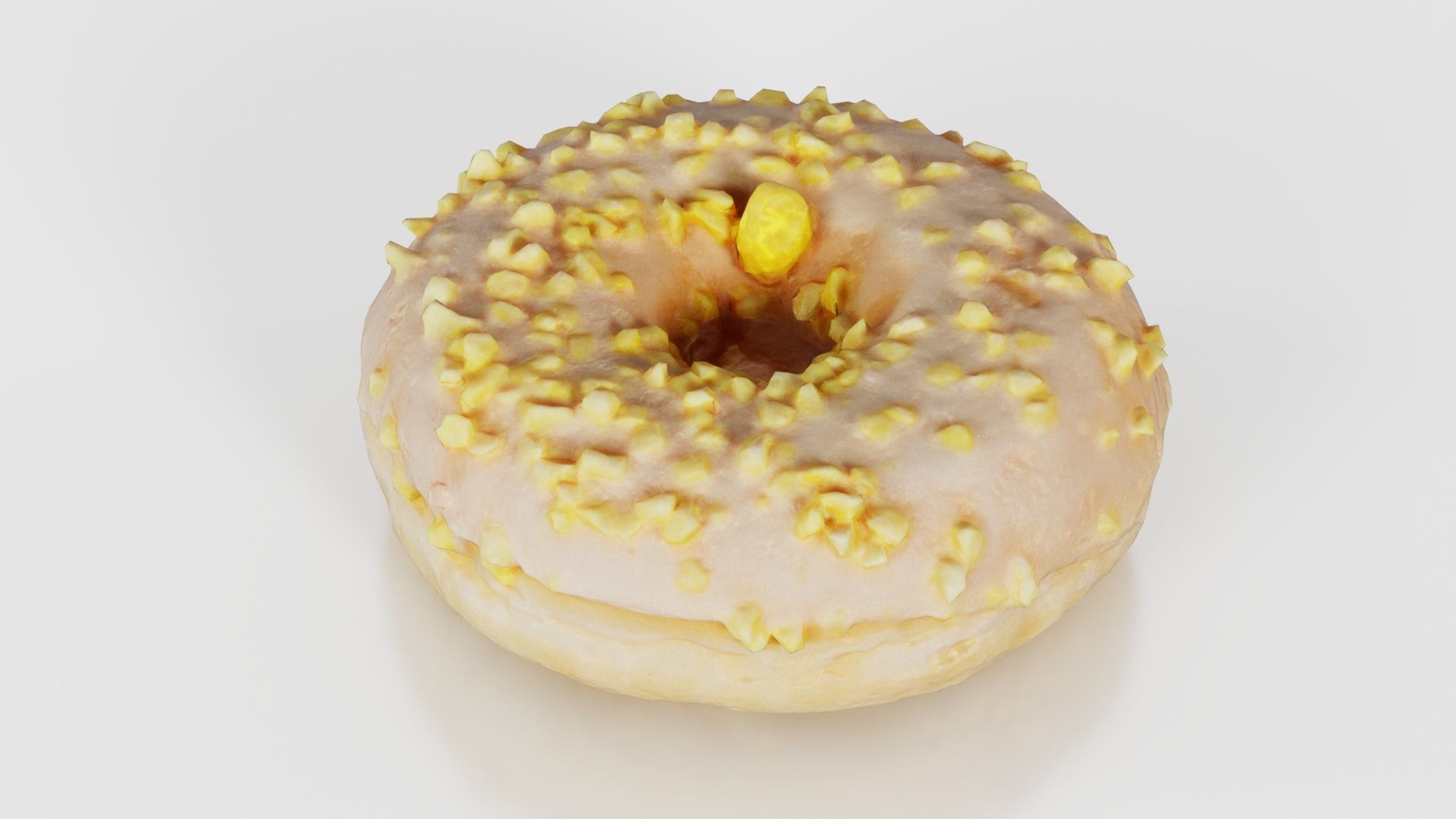 Crunchy Donut Low-poly 3D model_23