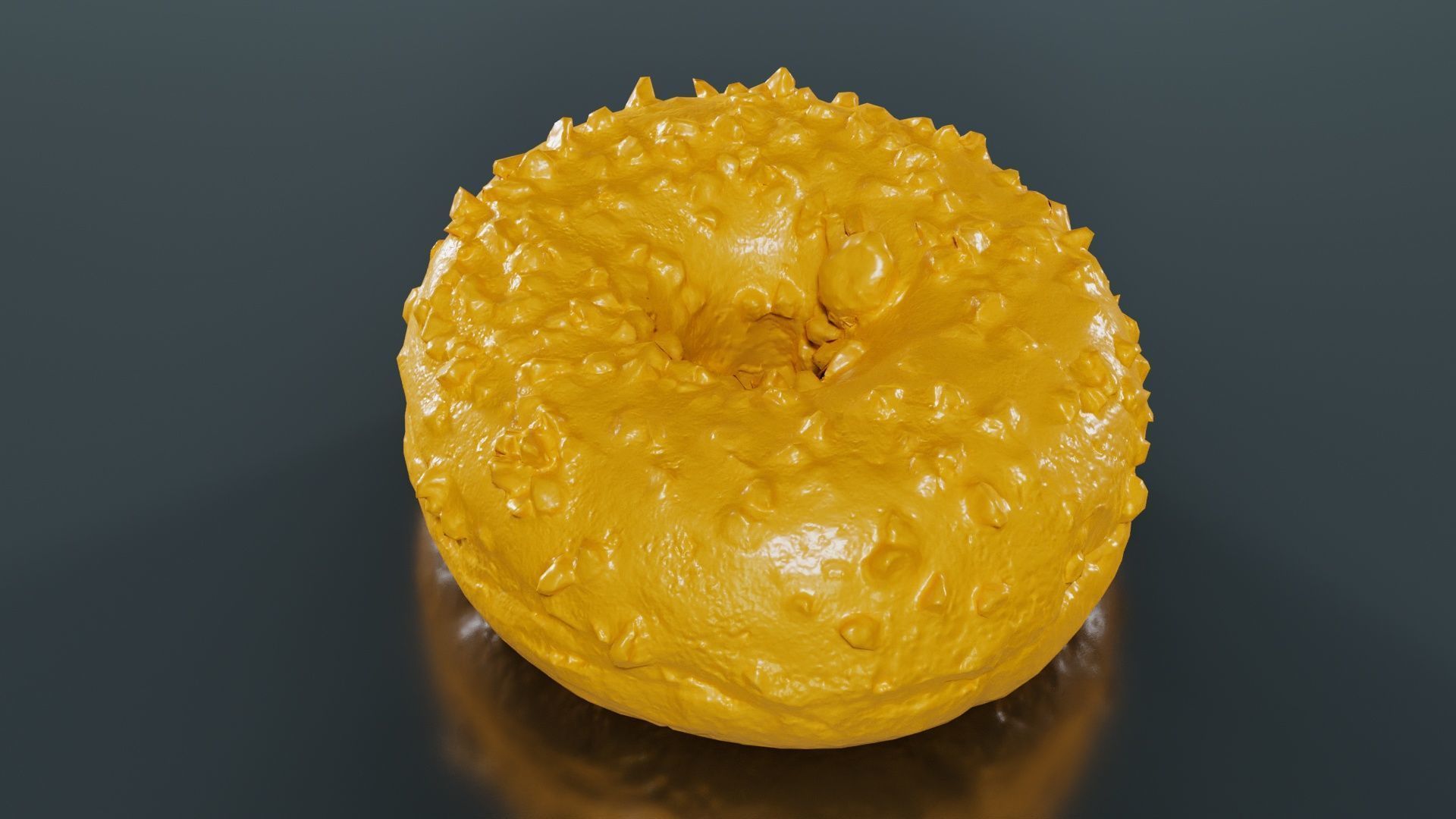 Crunchy Donut Low-poly 3D model_13