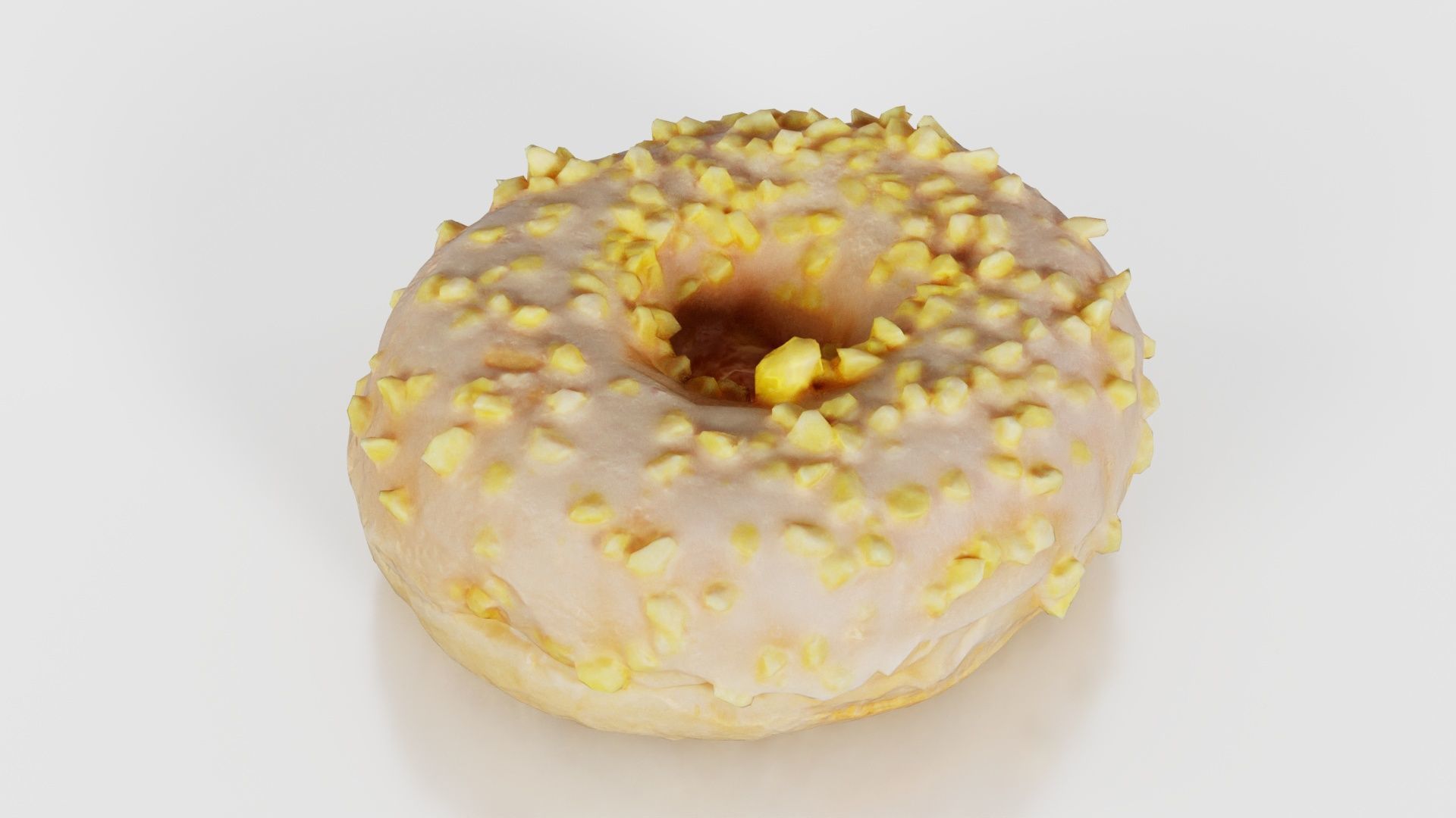 Crunchy Donut Low-poly 3D model_18